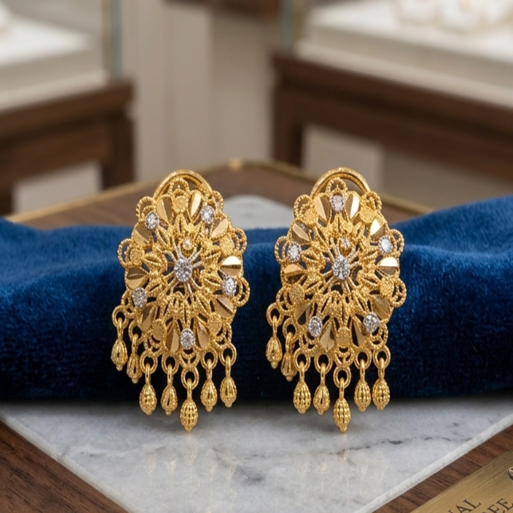 RP Gold Sunburst Studs (FSE264)