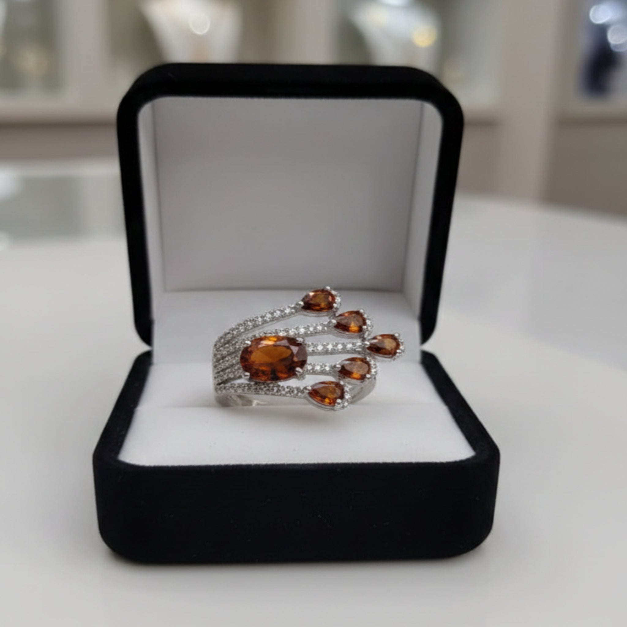 Unqiue Style Silver Karrat Ring (FSE159)