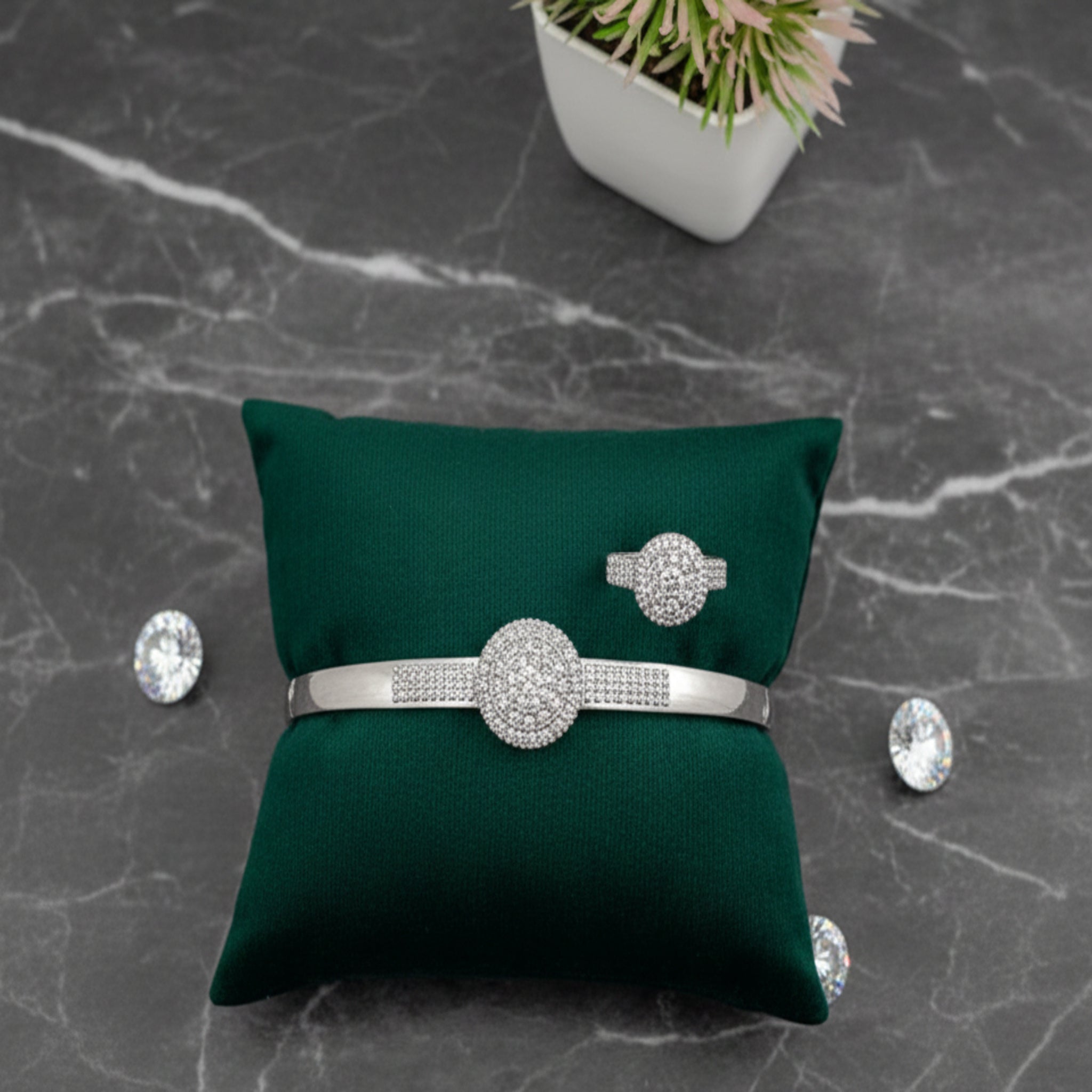 Stellar Dome Bangle & Ring Combo