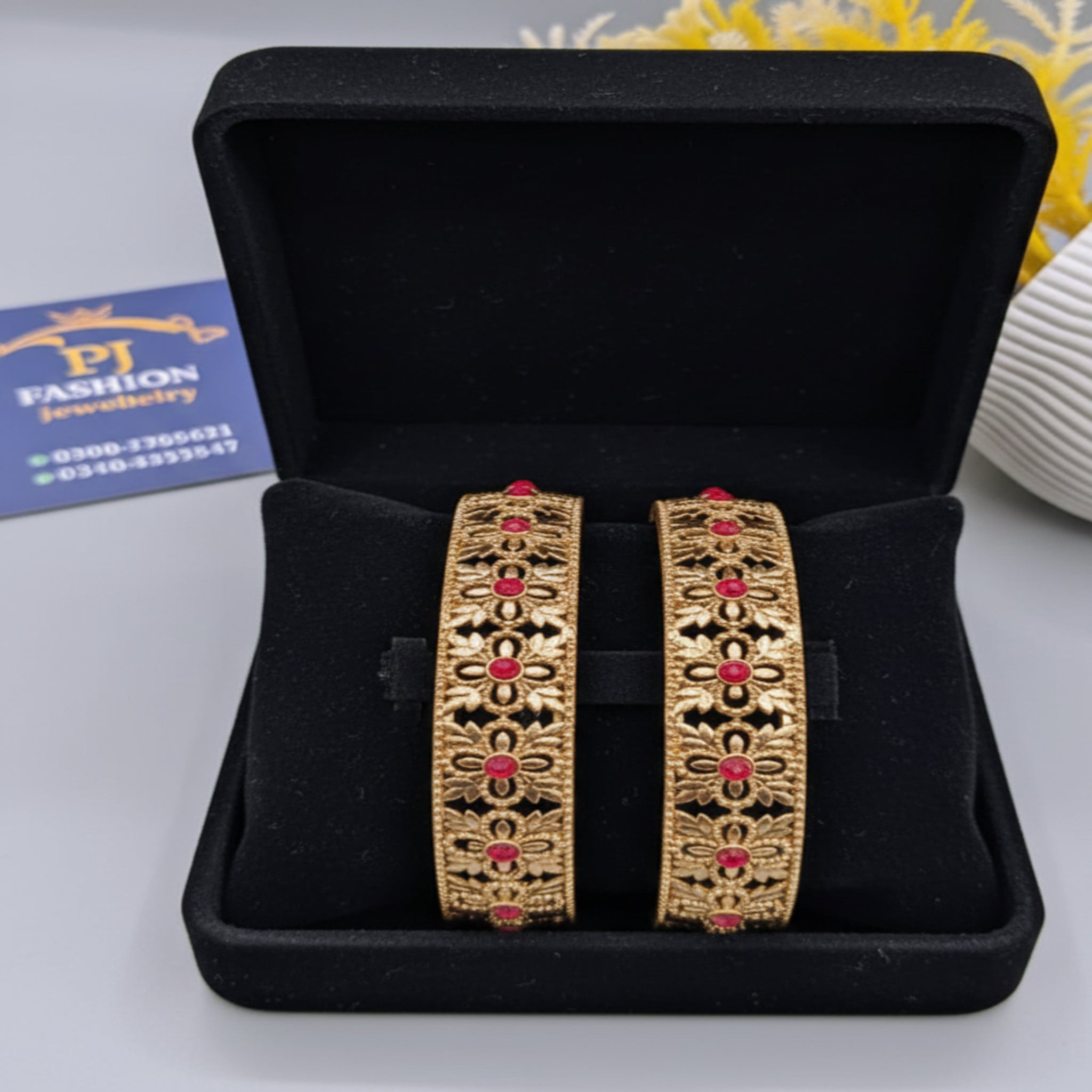 Rajwari 2 Pc Kara Bangles (FSKB163)