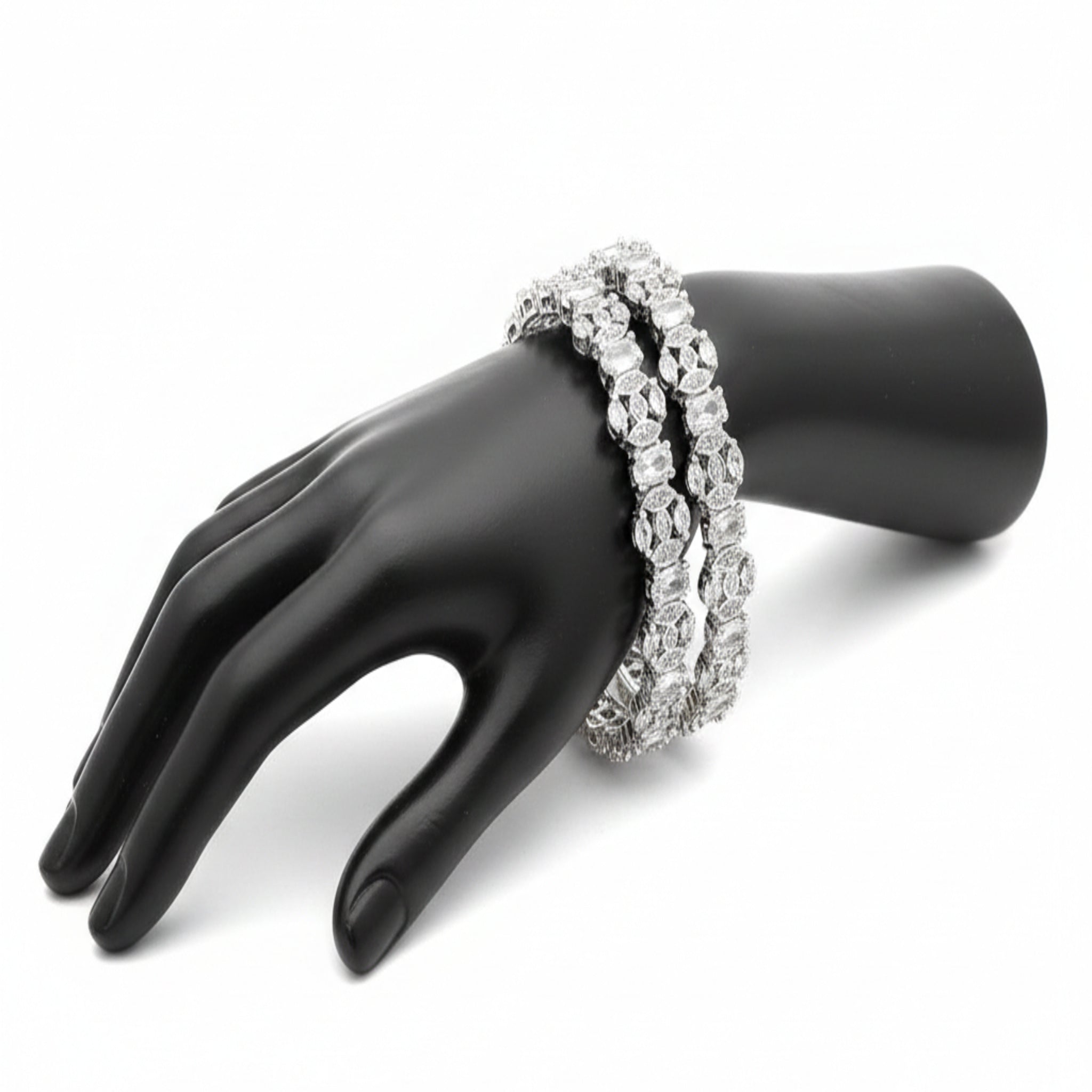 Delicate Zircon 2 Pc Karrat Bangles (FSAB28)