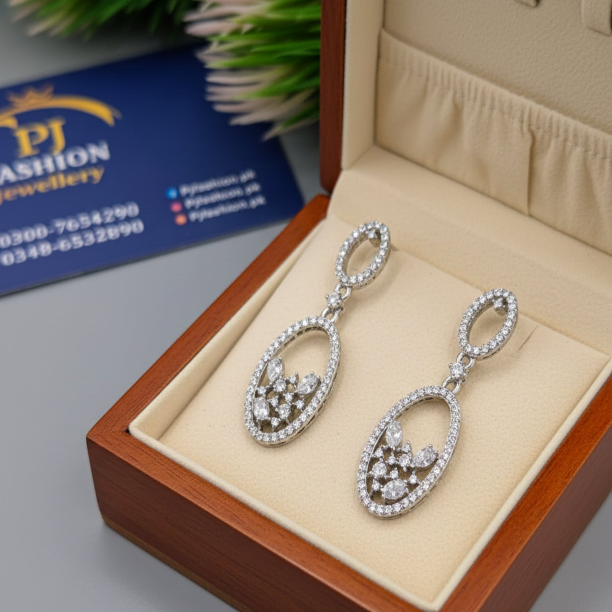Silver Decent Ear Rings (FSE198)