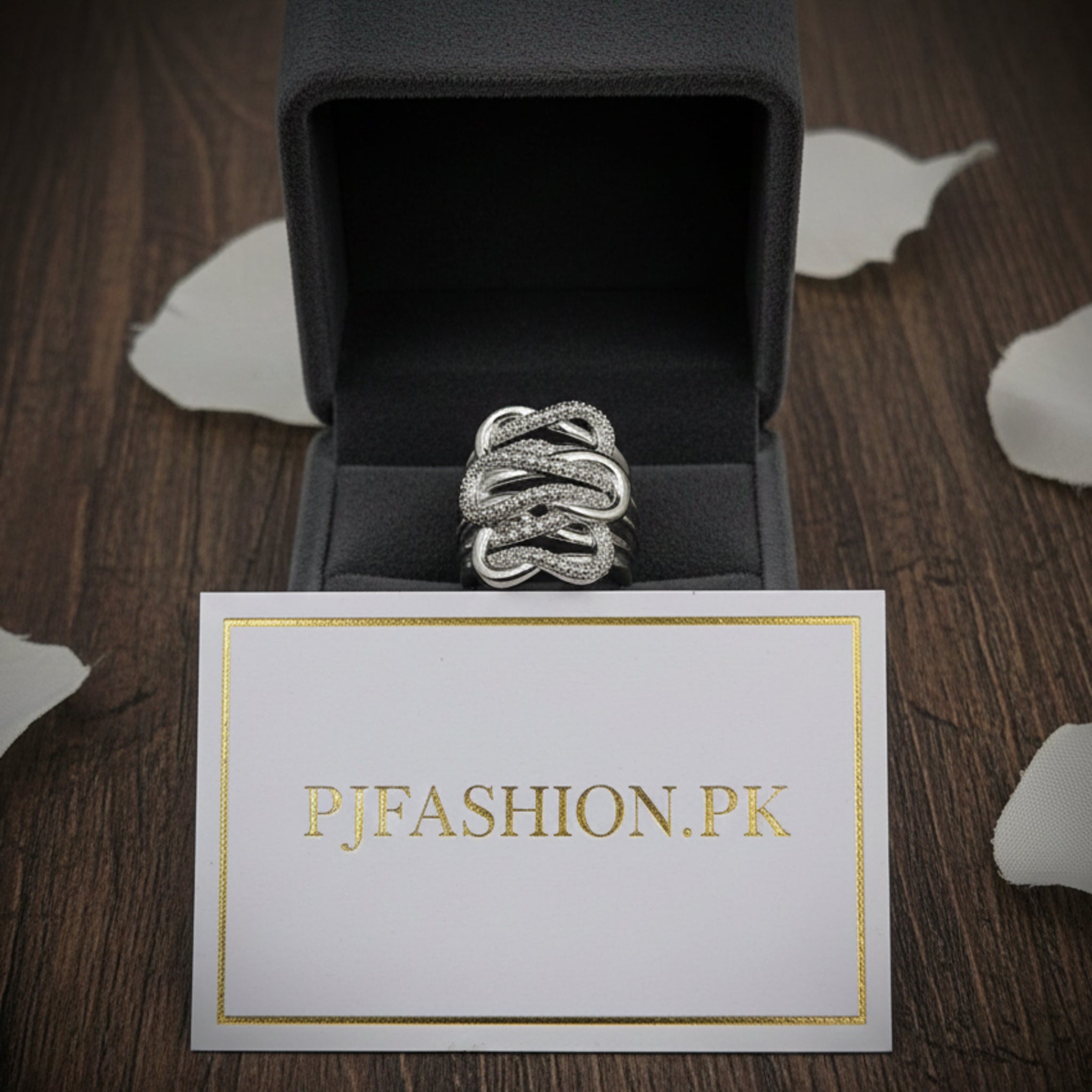 Silver Multi-Layer Intertwined Ring (FSR187)