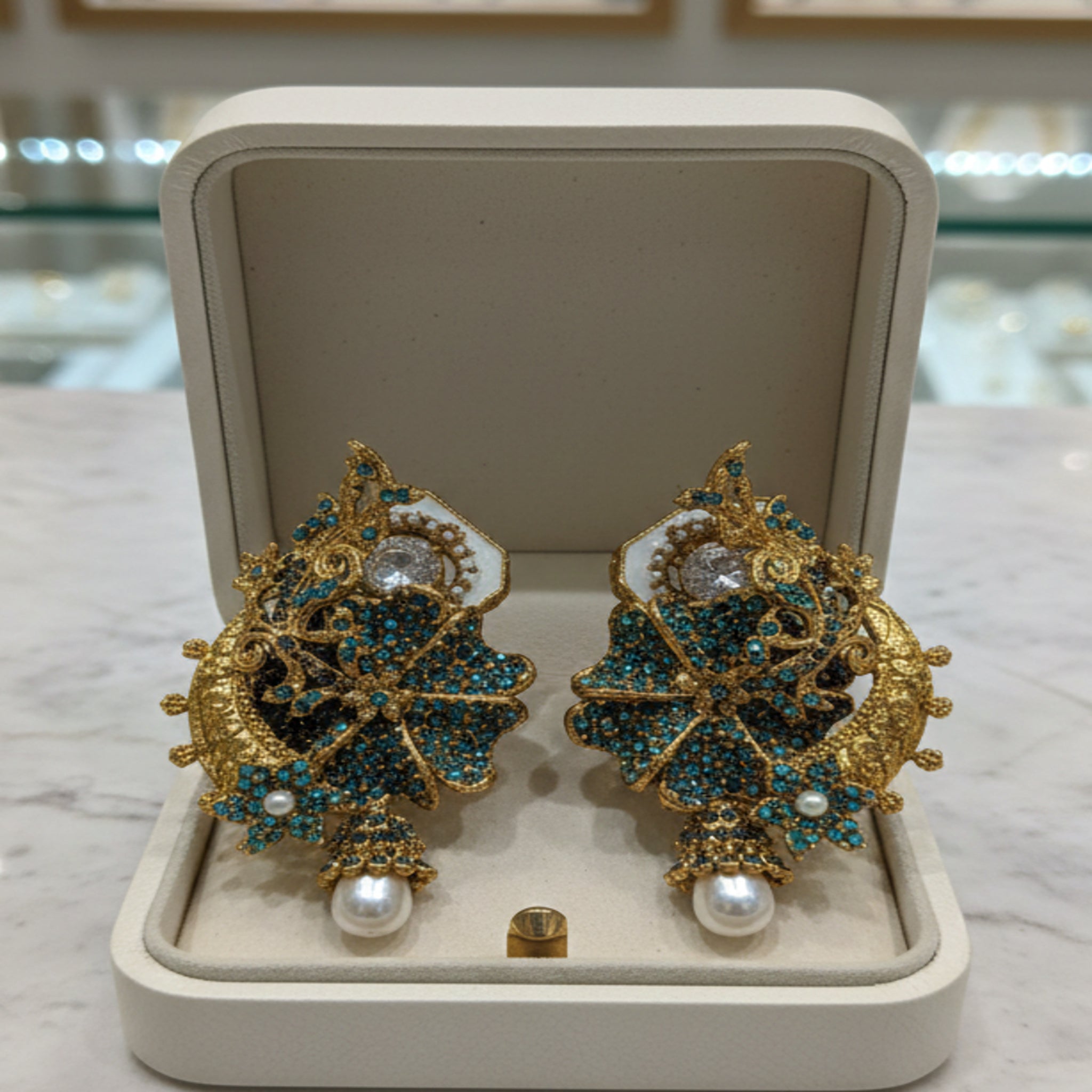 Turkish Antique Delicate Ear Rings (FSE226)