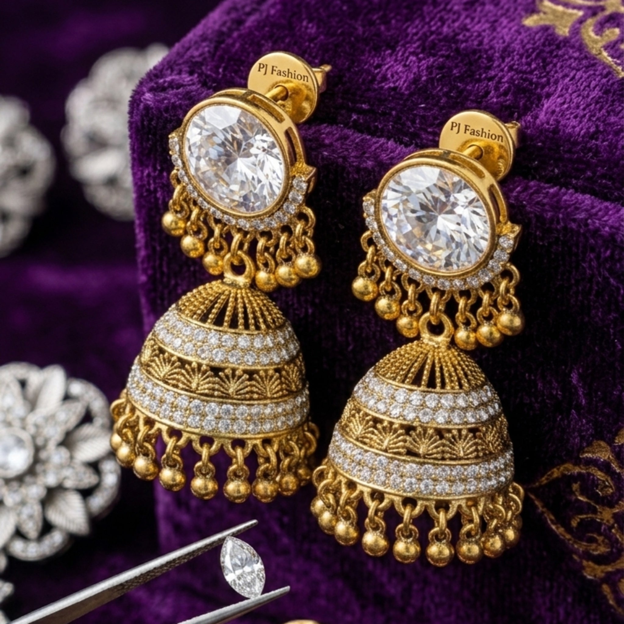 Antique Jhumka Earrings (FSE239)