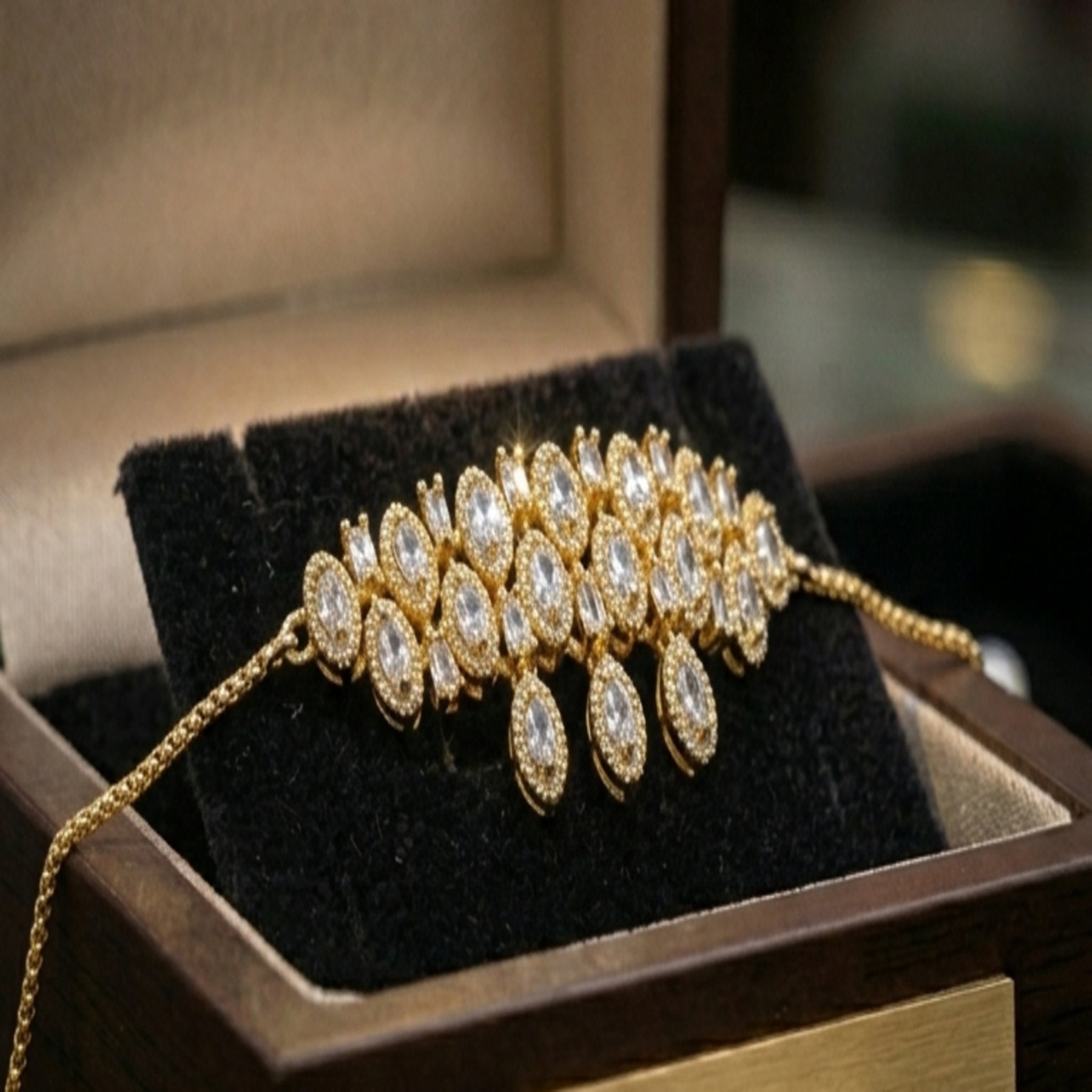 Majestic Oval Cluster Bracelet