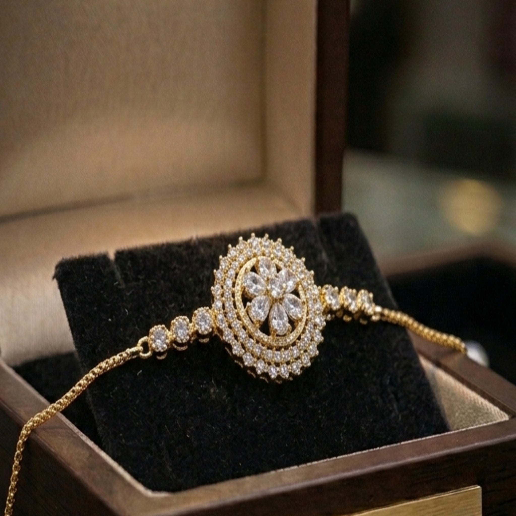 Radiant Floral Medallion Bracelet