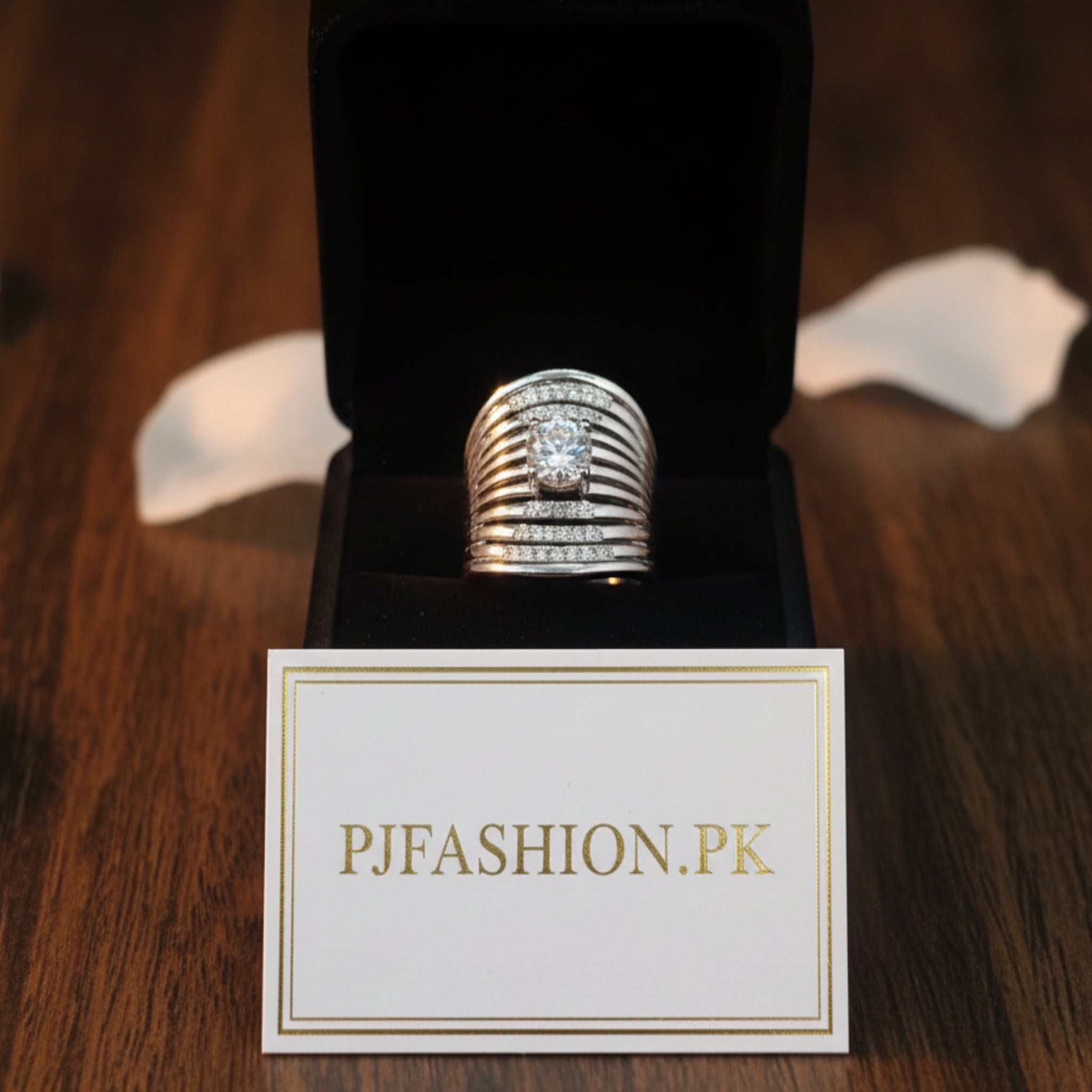 Majestic Multi-Layer Solitaire Ring (FSR176)