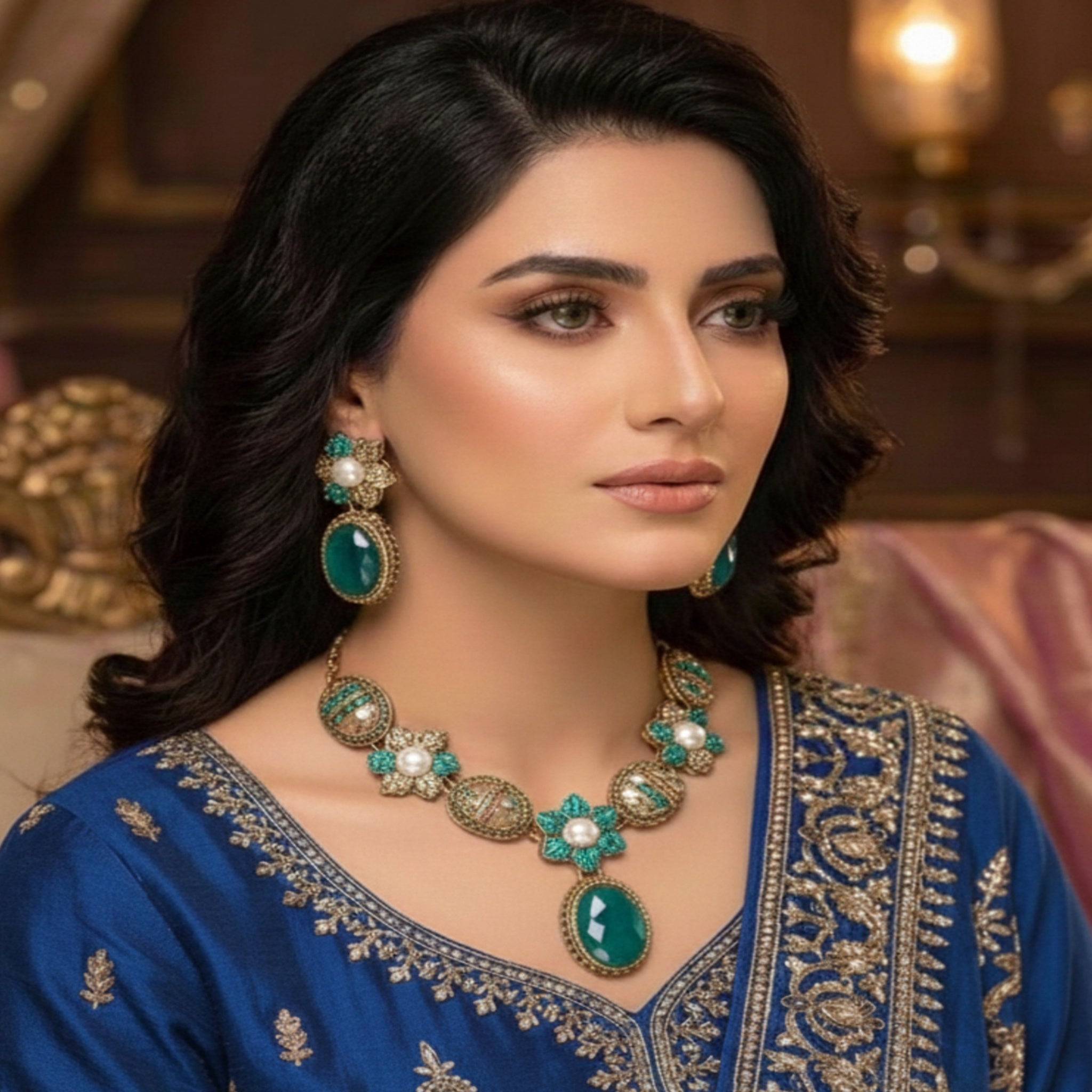 Decent Turkish Necklace Set (FDN184)