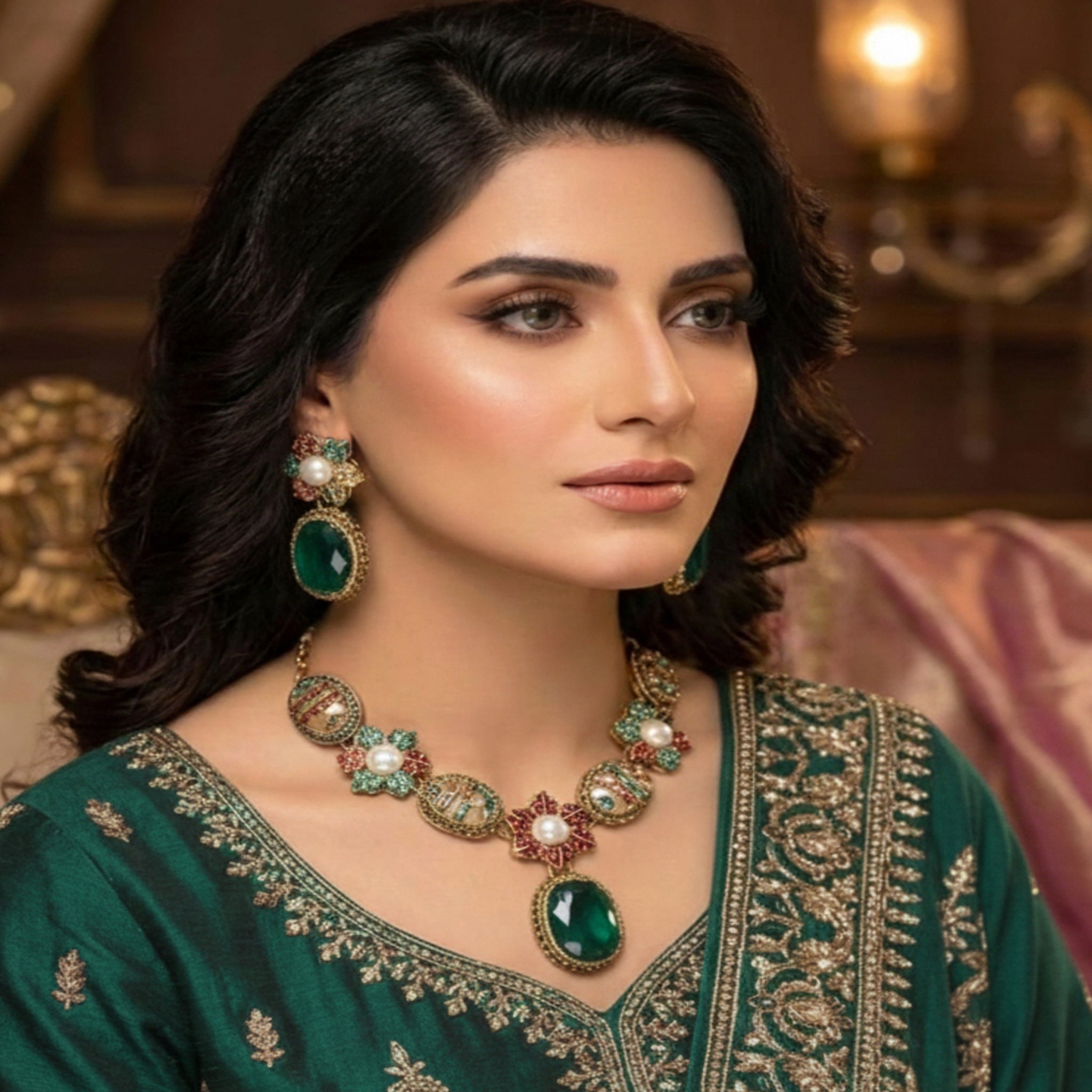 Decent Turkish Necklace Set (FDN184)