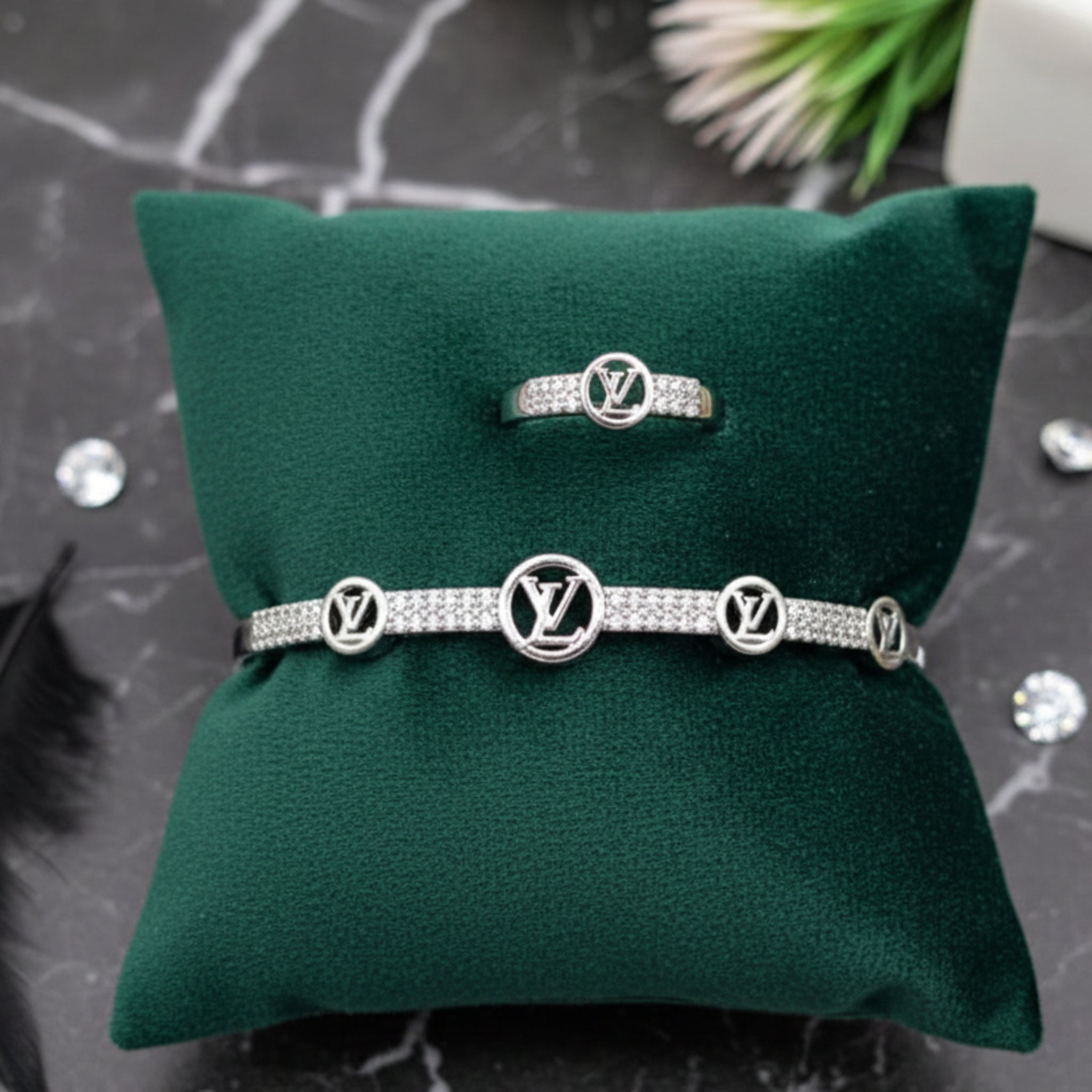 Imperial Monogram Bracelet & Ring Combo