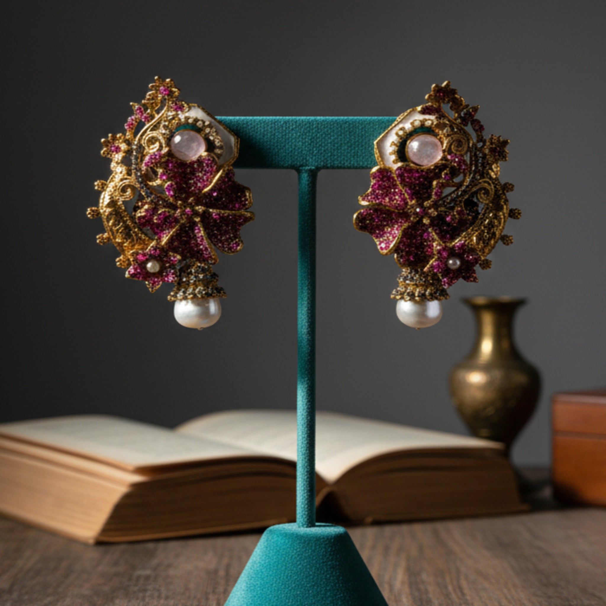 Turkish Antique Delicate Ear Rings (FSE226)