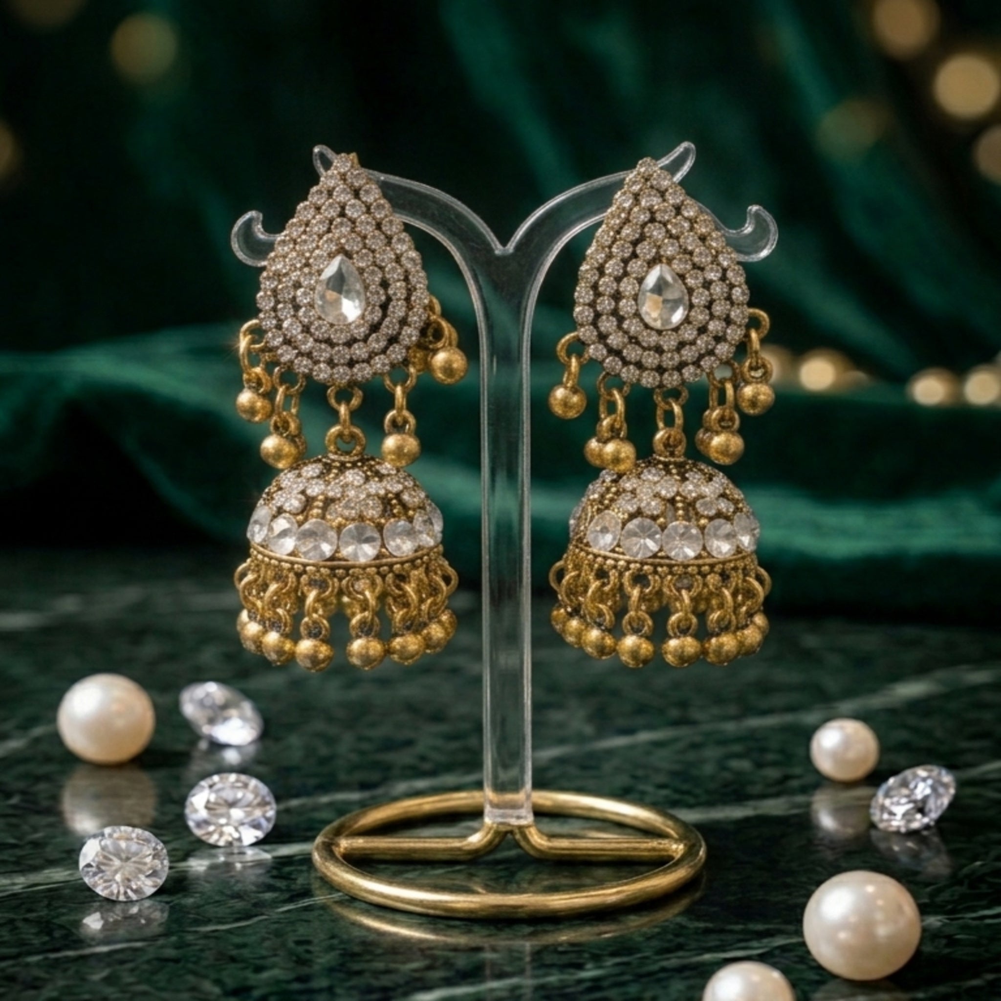Antique Jhumka Earrings (FSE240)