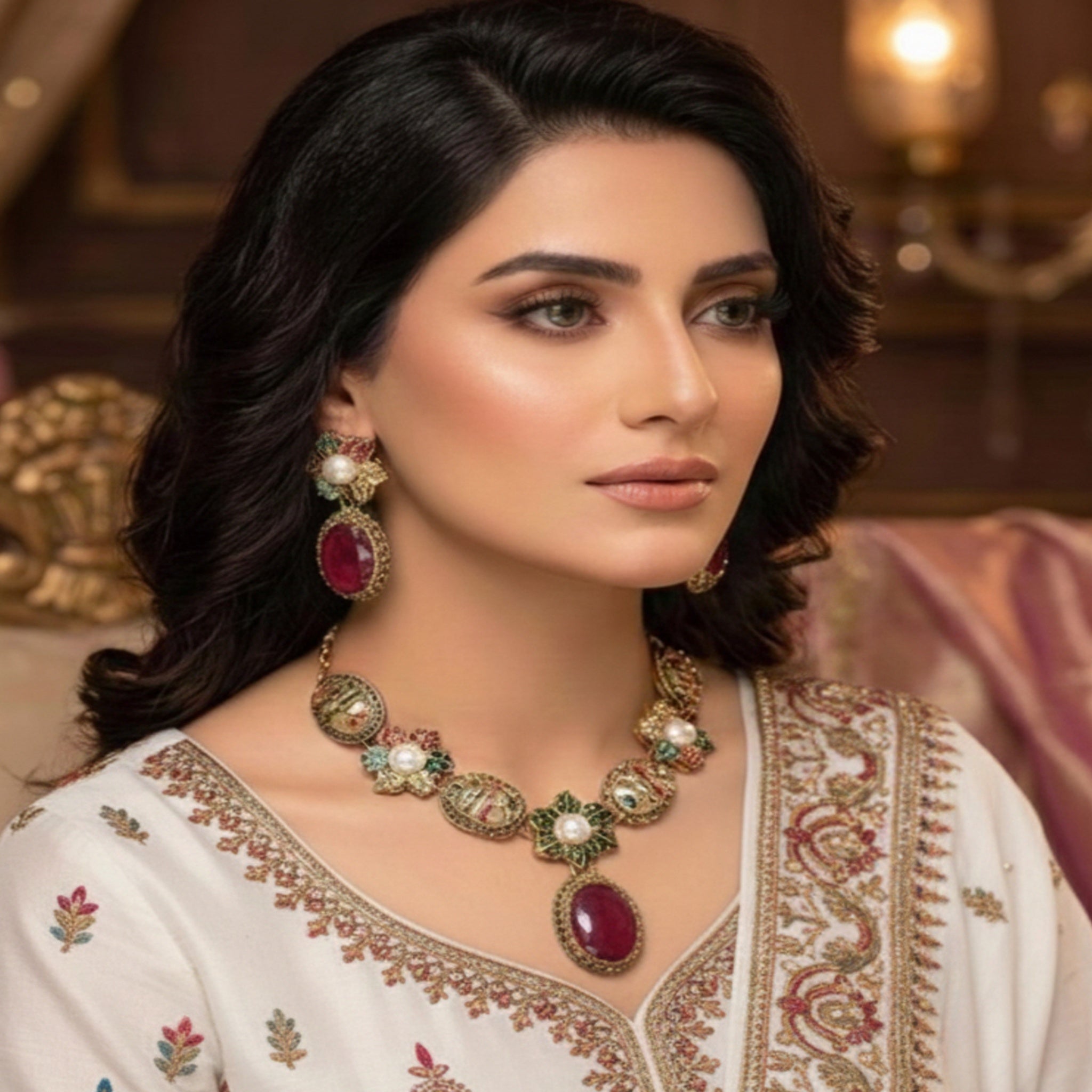 Decent Turkish Necklace Set (FDN184)