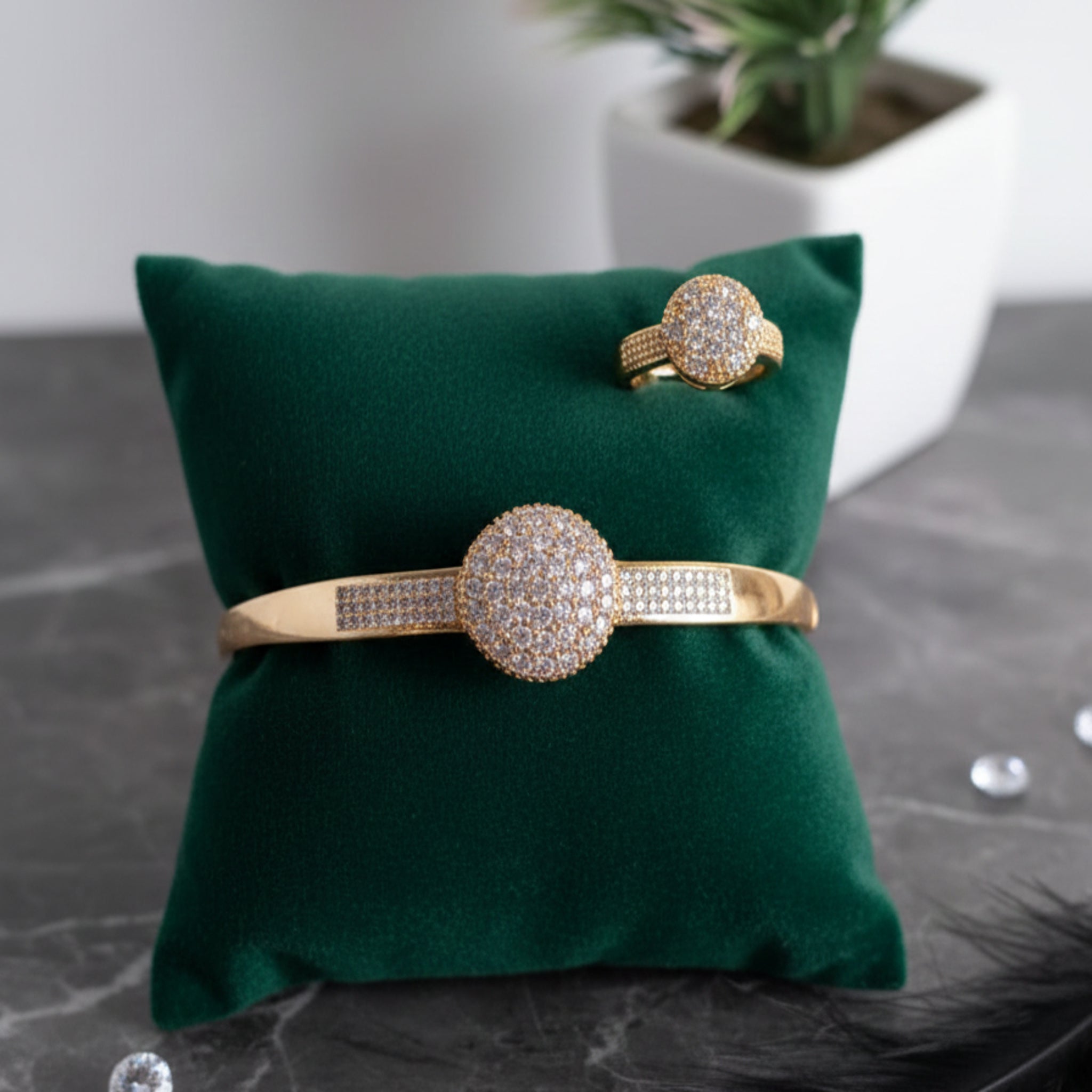 Stellar Dome Bangle & Ring Combo