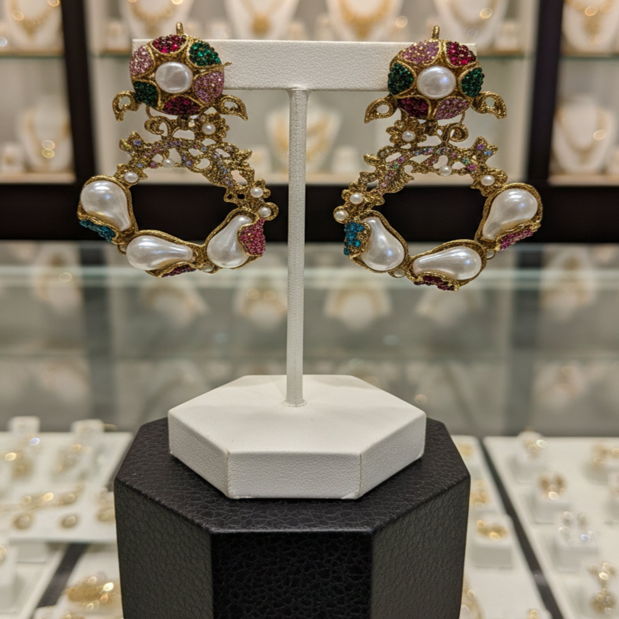 Handcrafted Turkish Vintage Heart Jhumkas (FSE221)