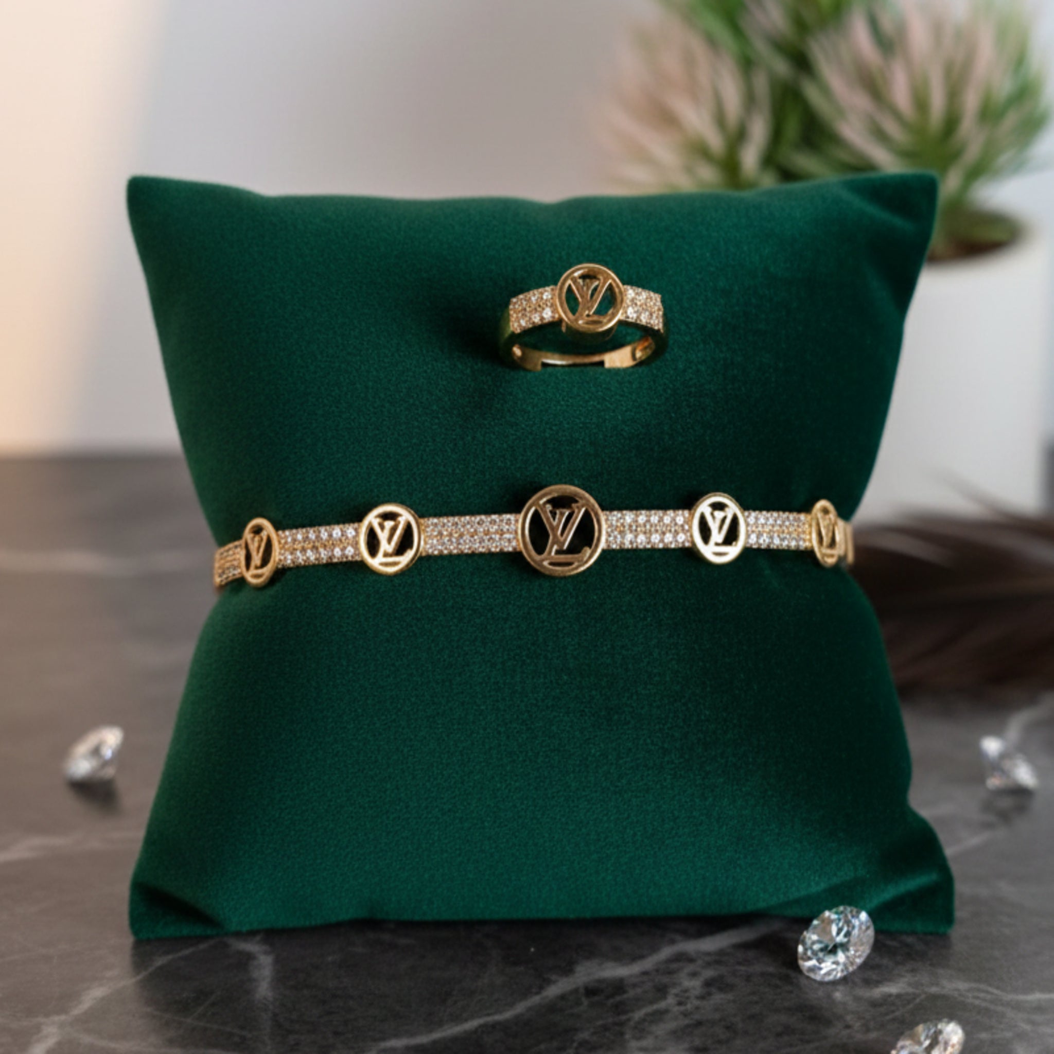 Imperial Monogram Bracelet & Ring Combo