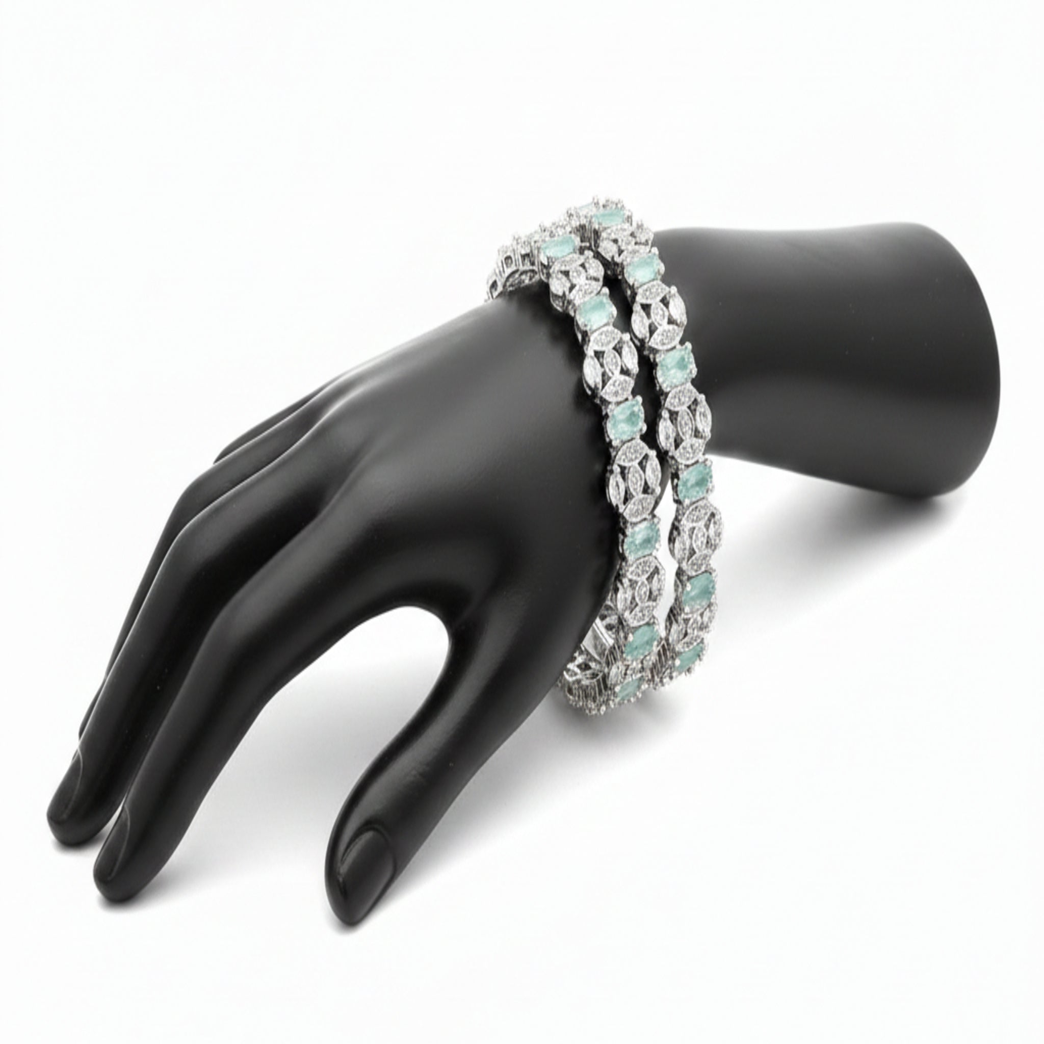 Delicate Zircon 2 Pc Karrat Bangles (FSAB28)