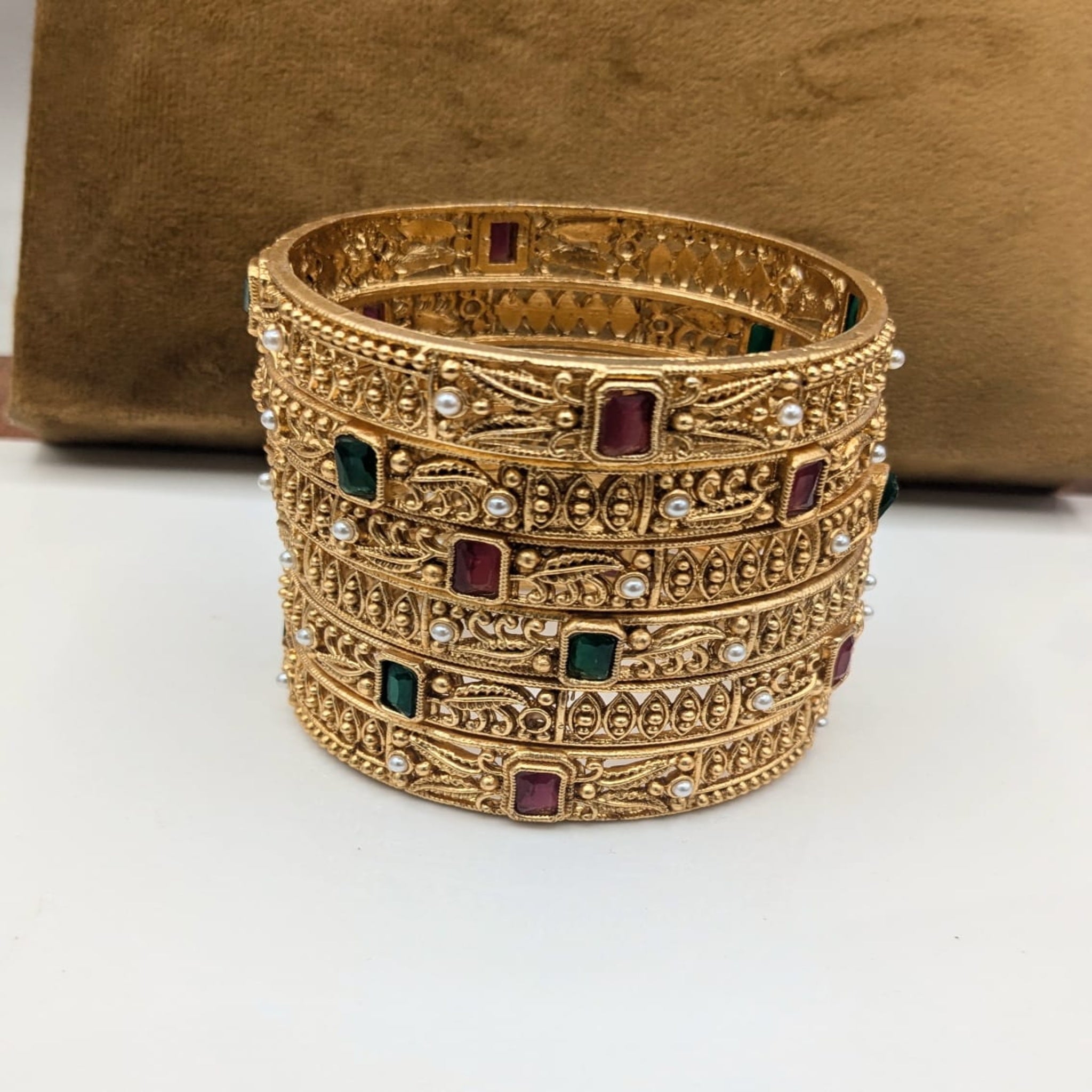 Rajwari Style 6 PC Bangle (FSRB92)
