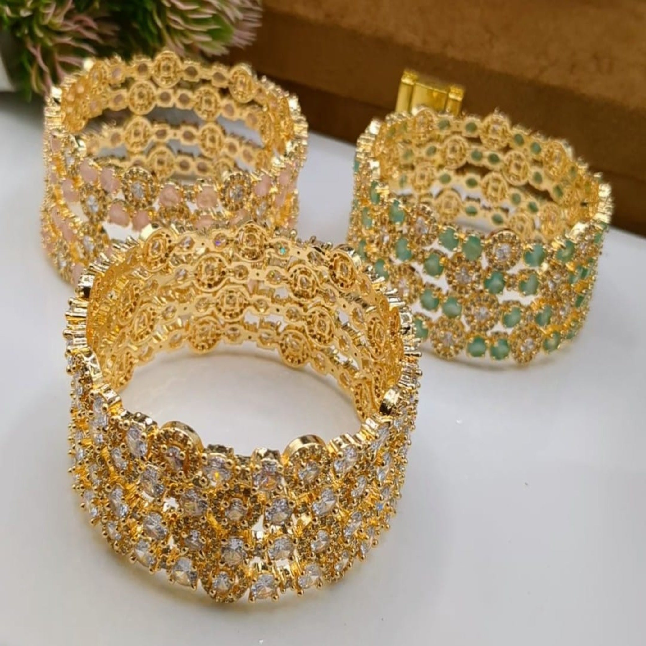 AD Diamond Karrat Bangles (FSAB48)