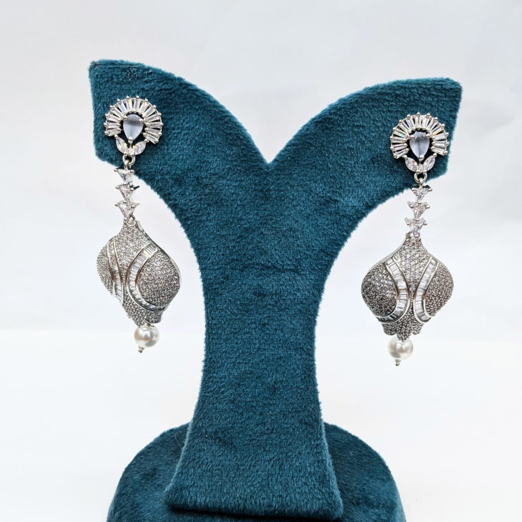 Silver Mint Ear rings (FSE7)