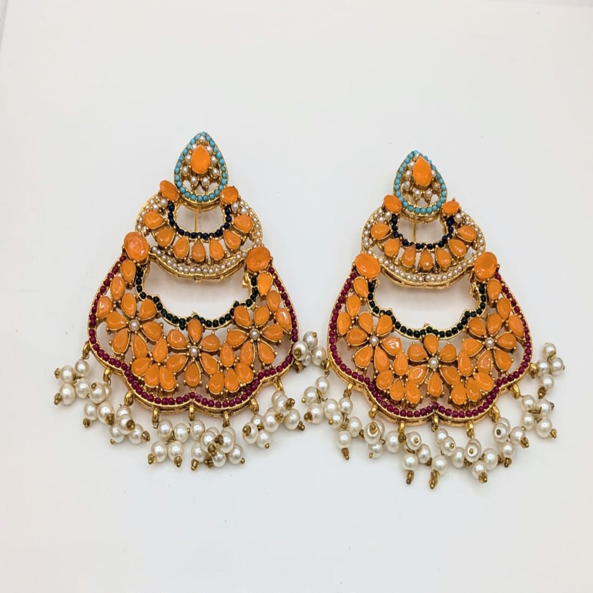 Delicate Multi Stone Ear Rings (FSE16)