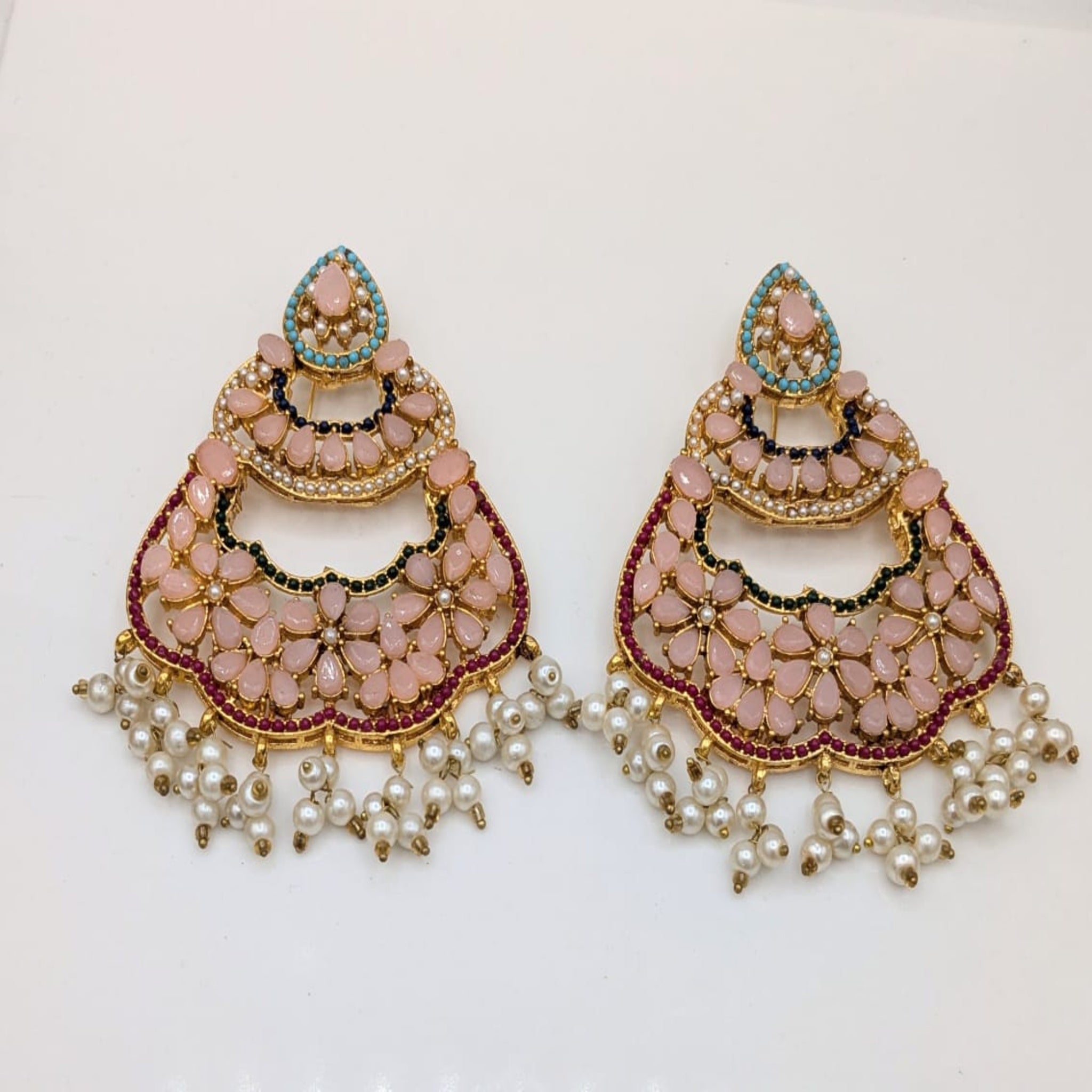 Delicate Multi Stone Ear Rings (FSE16)