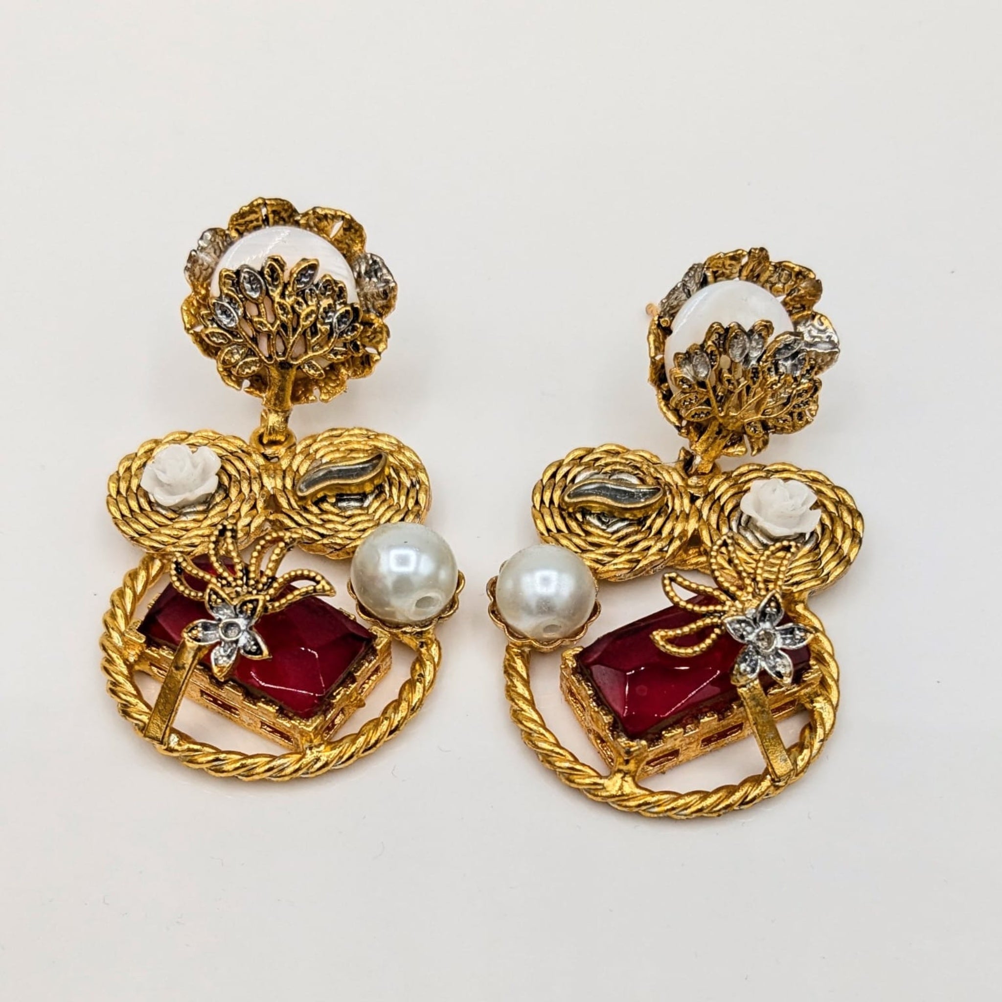Antique Kundan Fancy Ear Rings (FSE20)