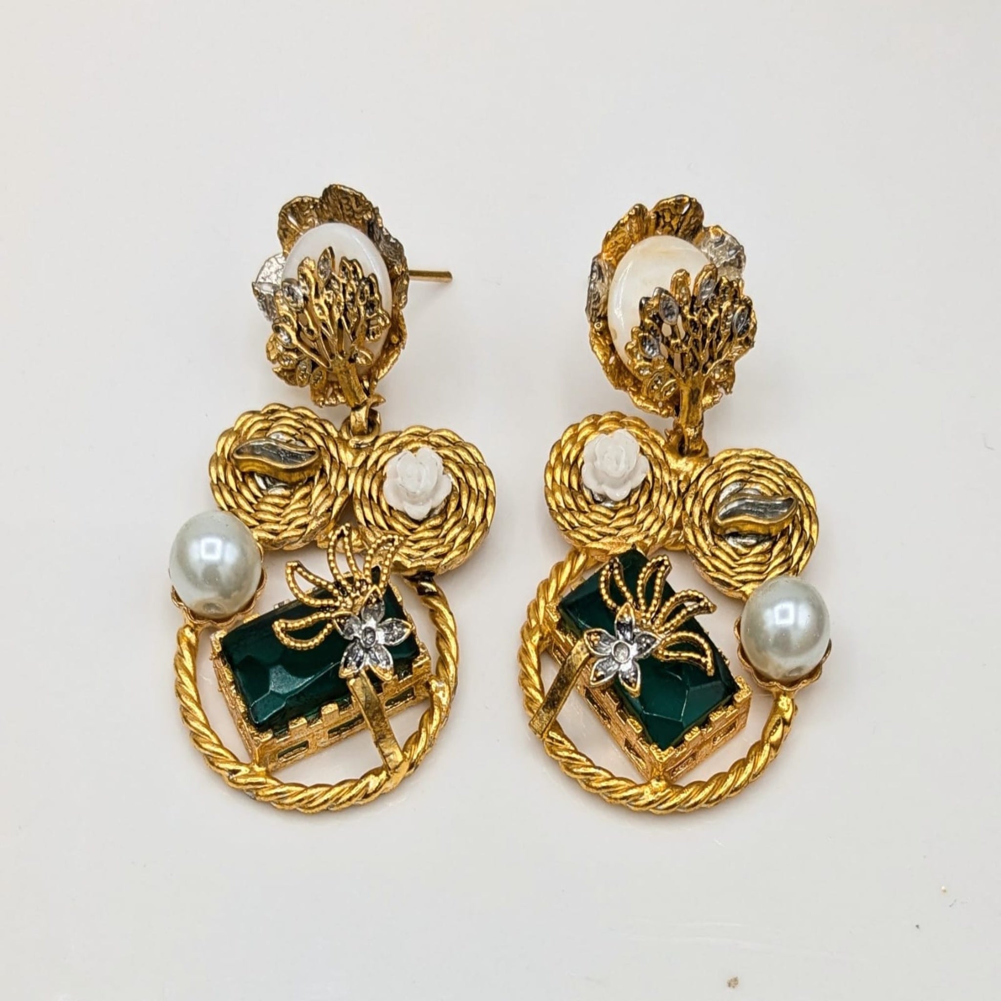 Antique Kundan Fancy Ear Rings (FSE20)