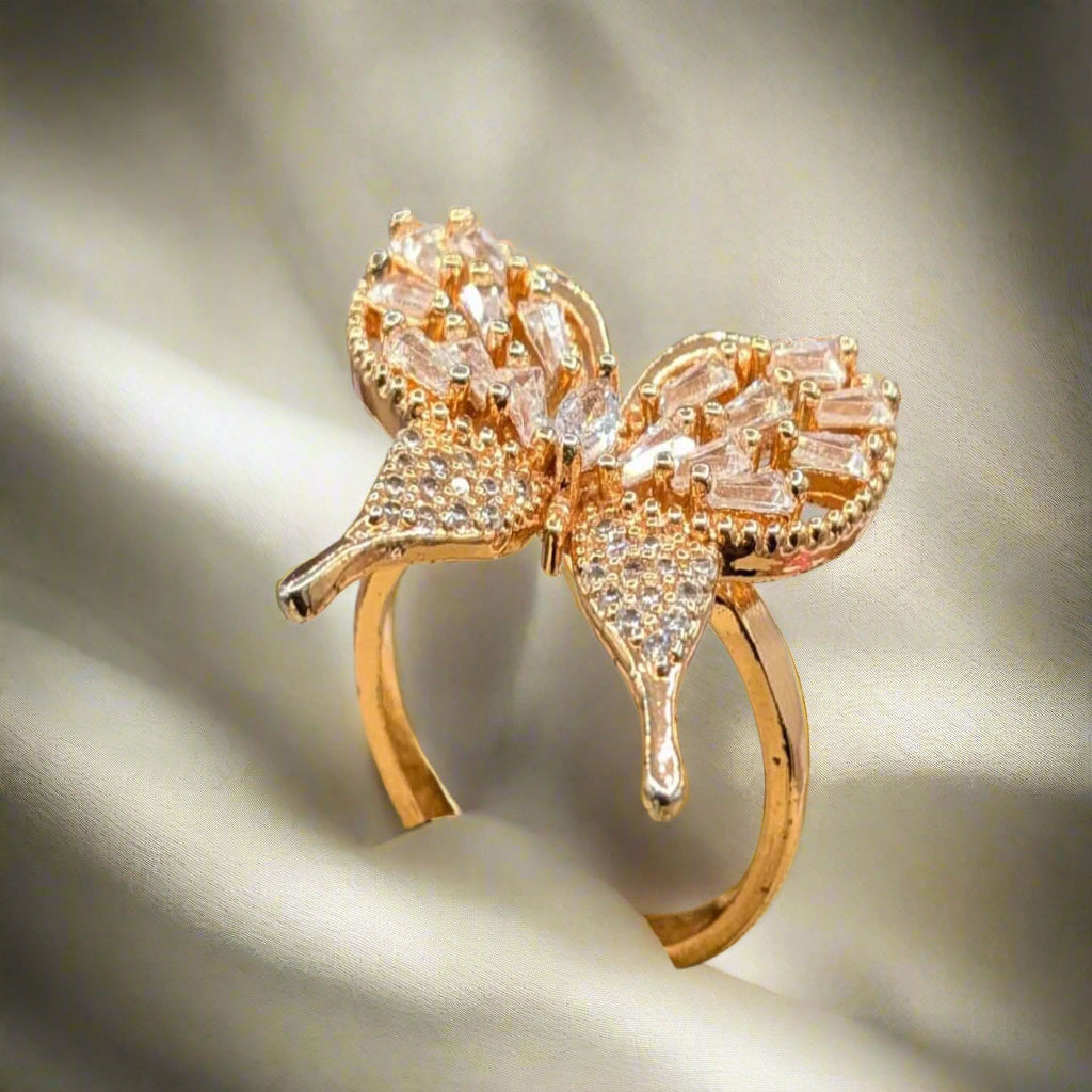 Zircon Butterfly Adjustable Ring (FSR32)