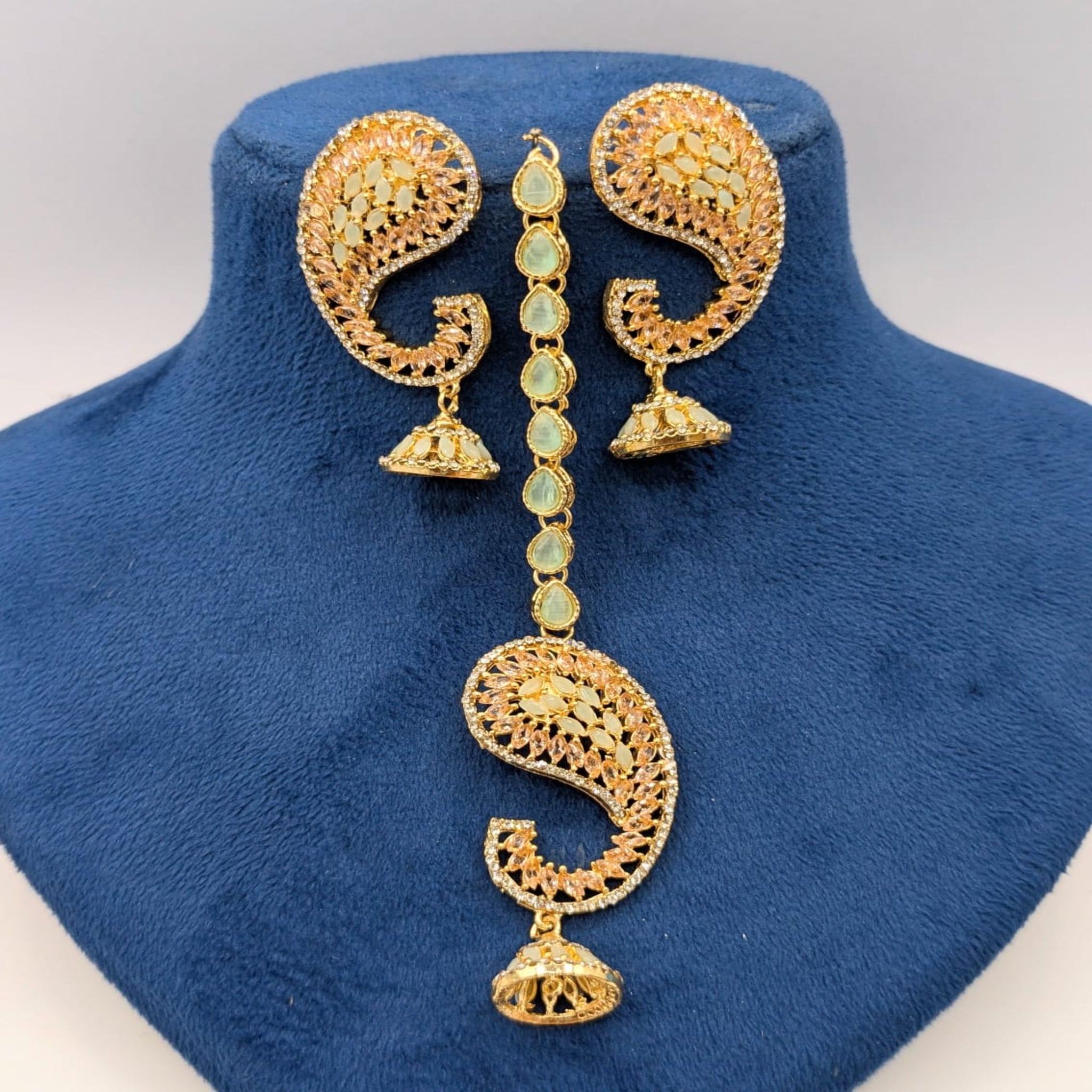 Delicate Zircon Bindi Ear Ring