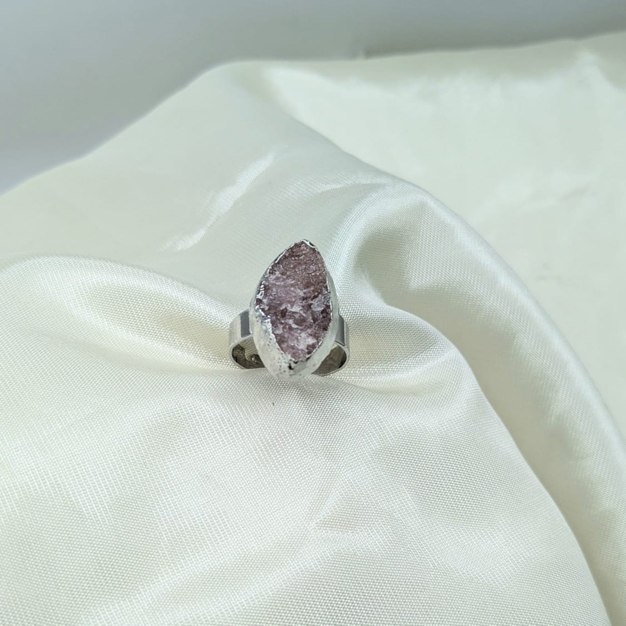 Crush Silver Adjustable Ring (FSR46)