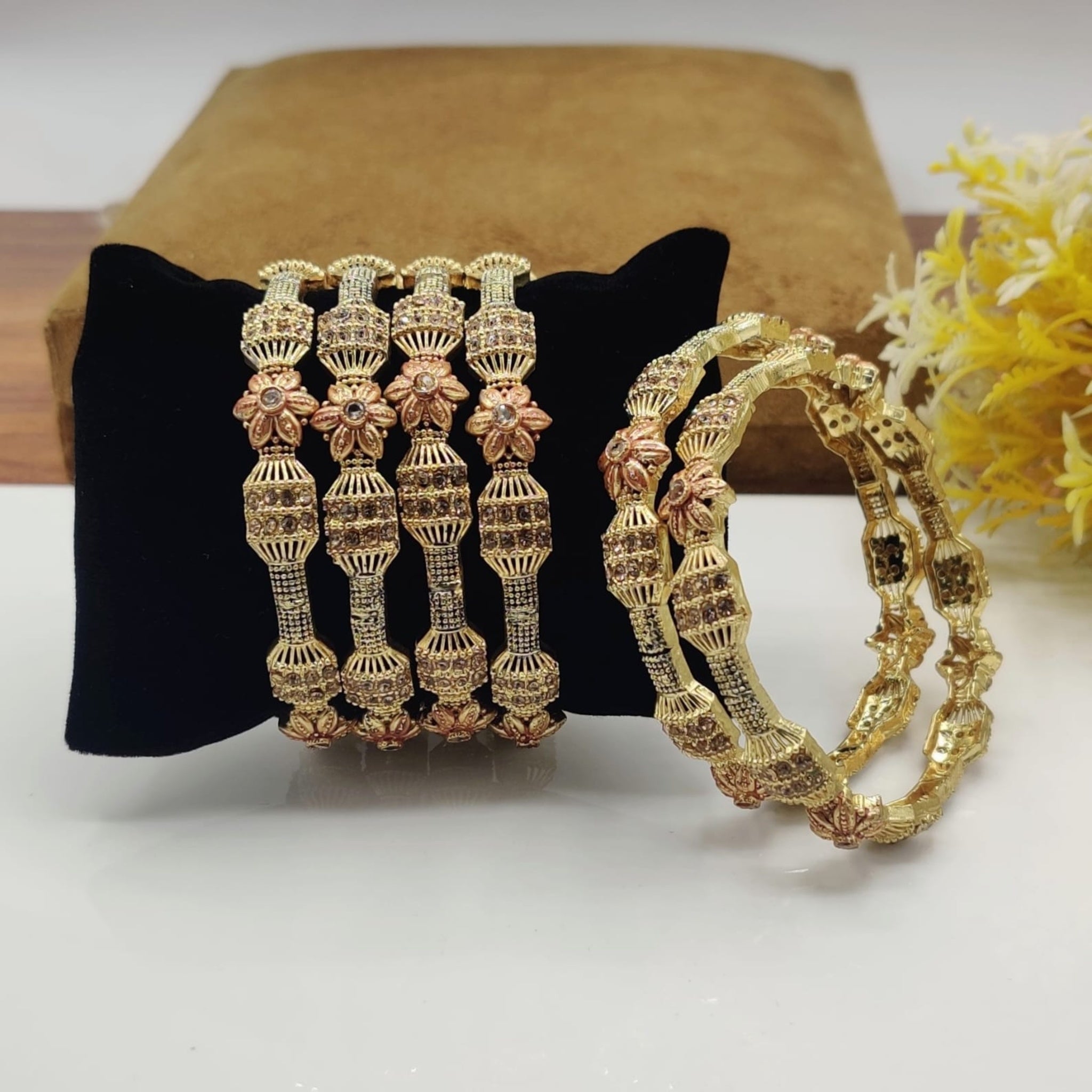 Gold Plated Bangles (FSB37)