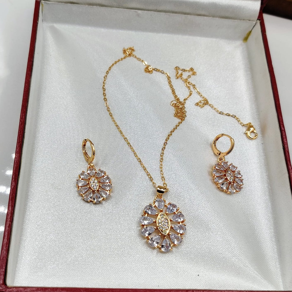 Zircon drop locket set (FDL27)