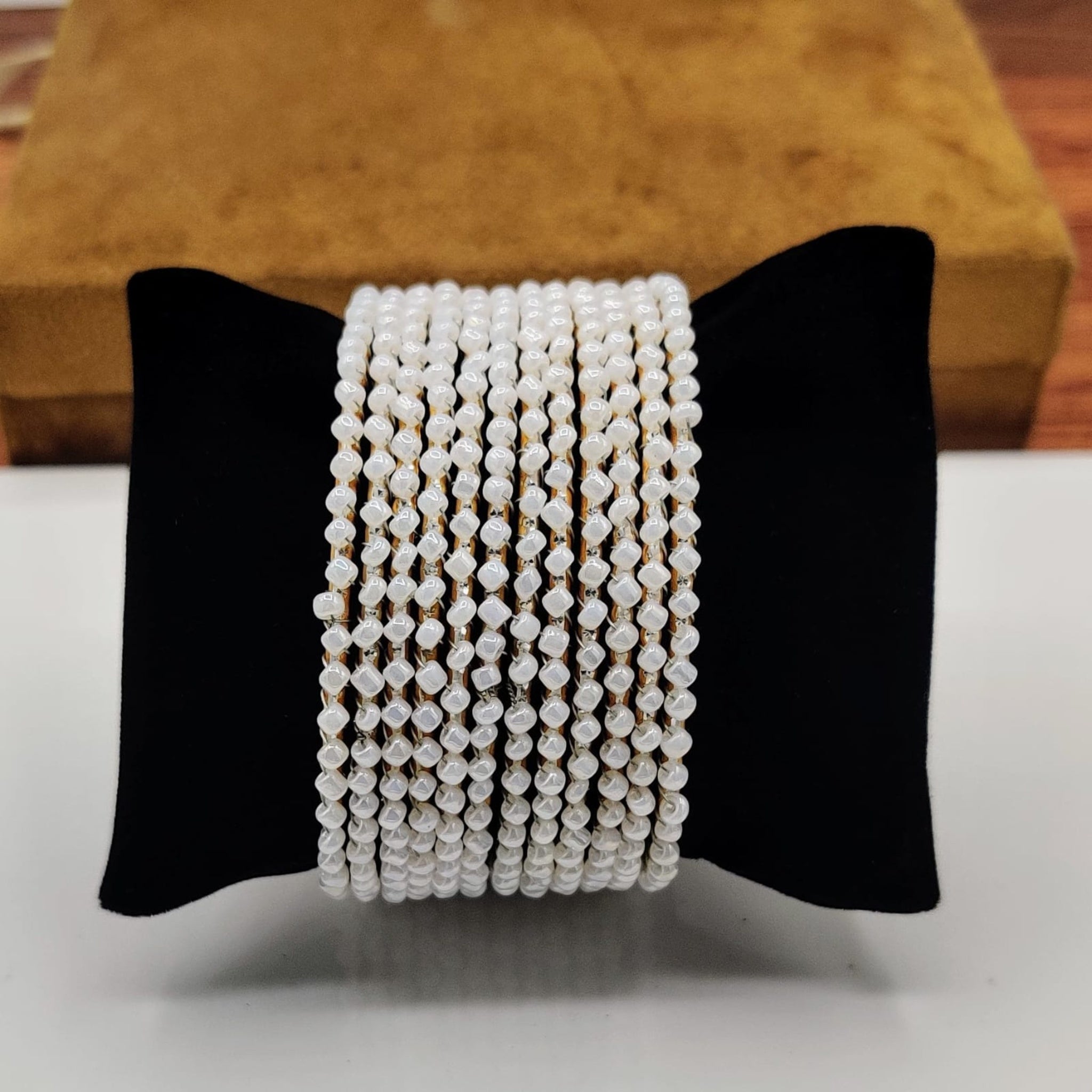 12 Pcs Pearl Bangles (FSB40)