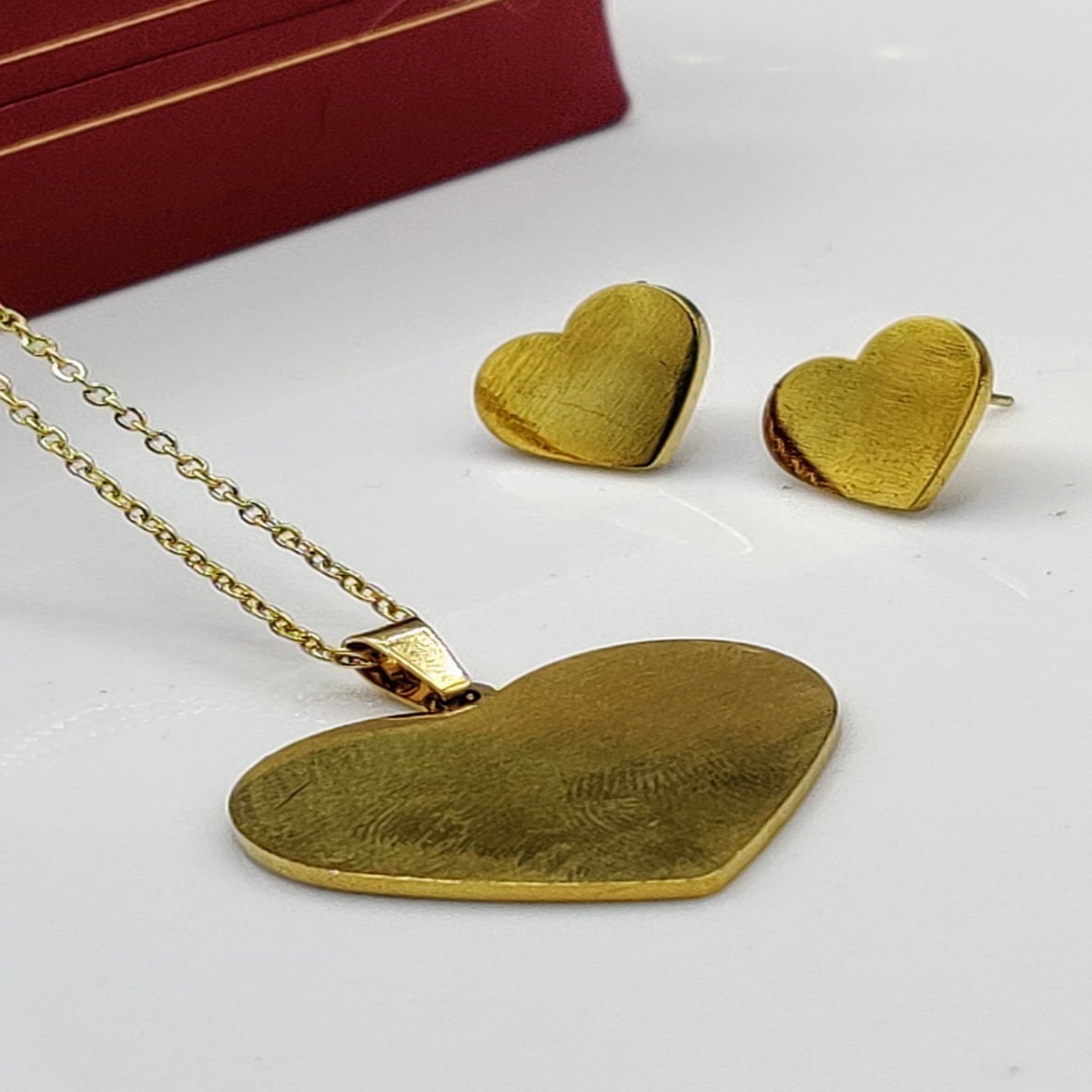 Golden Heart Locket Set (FDL26)