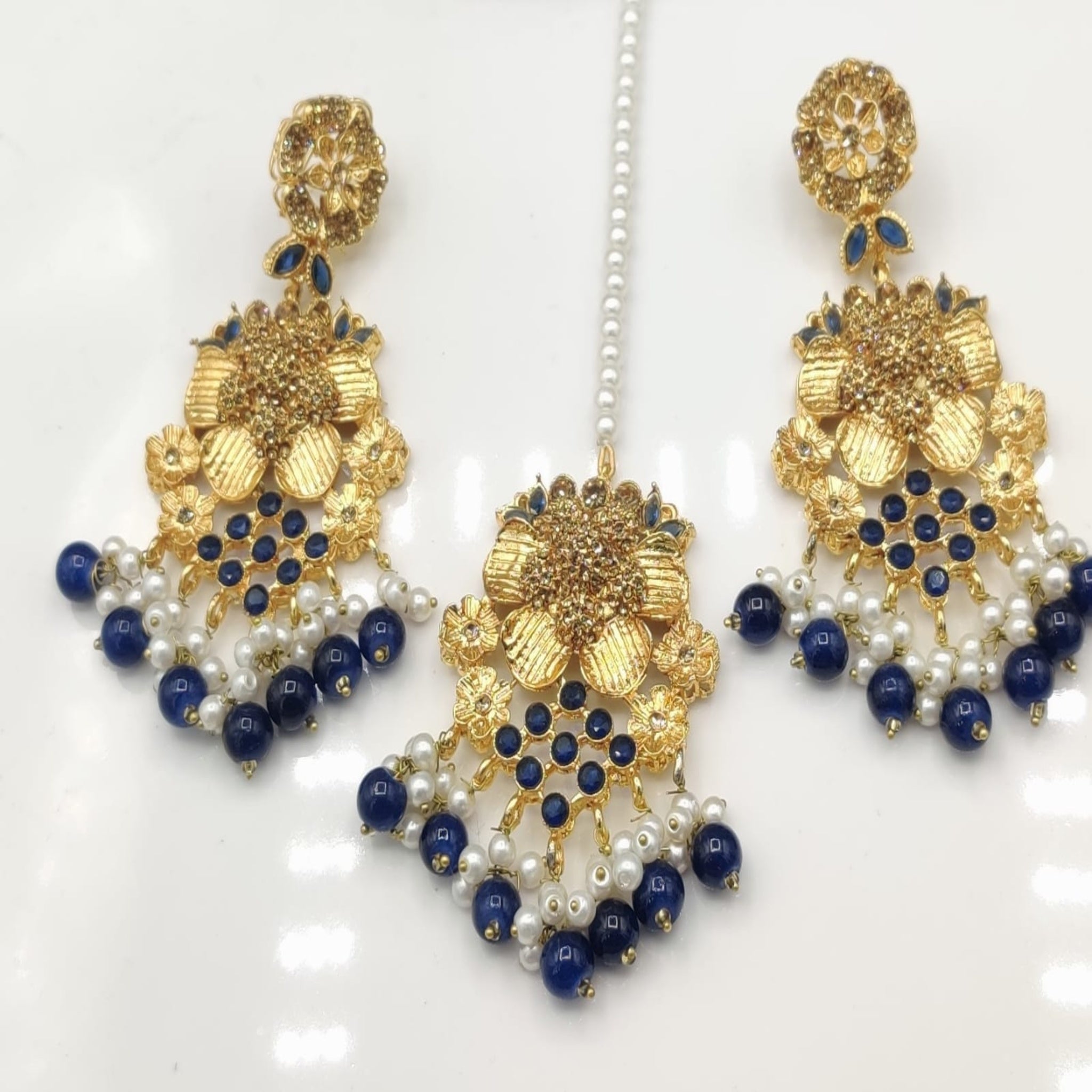 3D Kundan Fancy Bindia Ear Ring