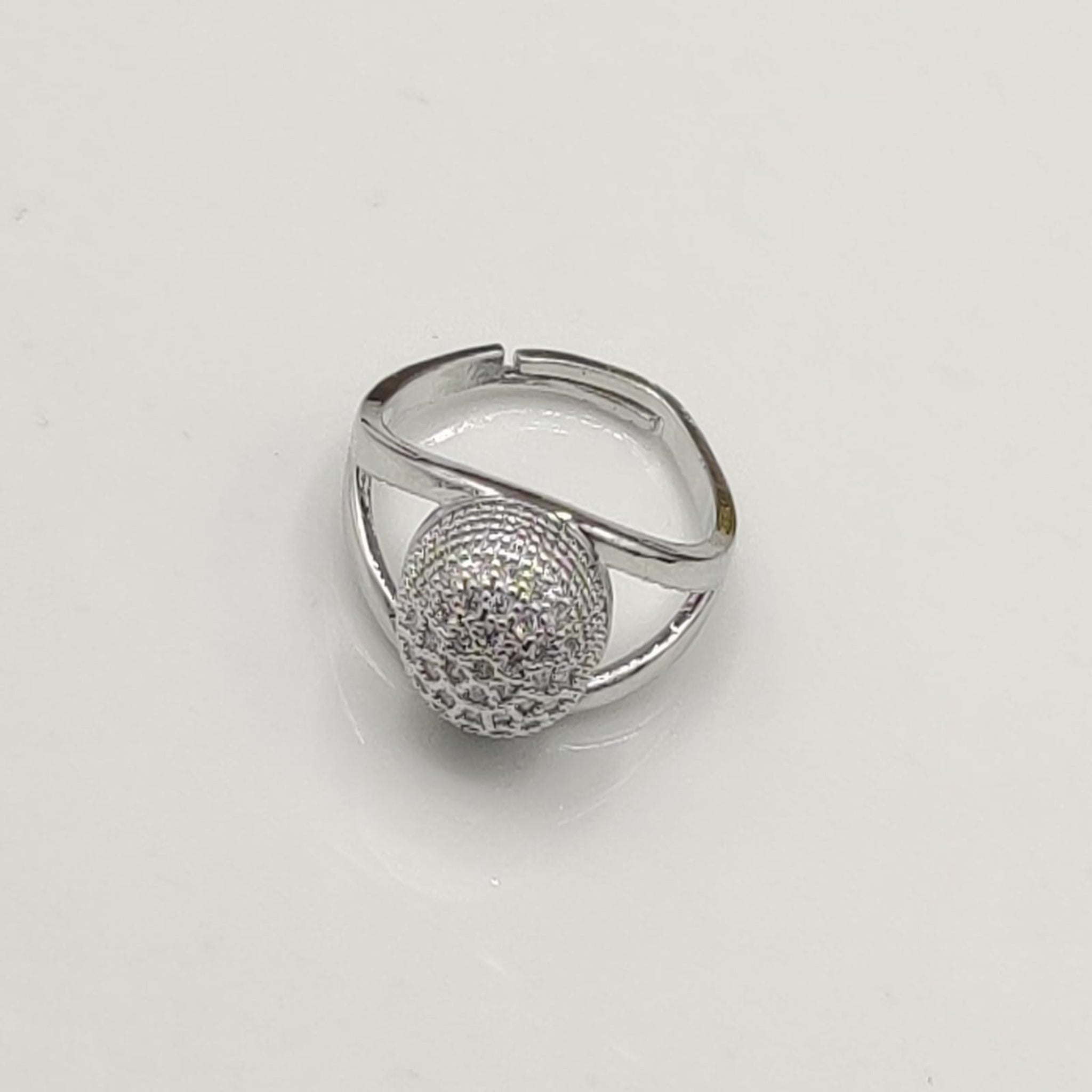 Silver Adjustable Ring (FSR78)