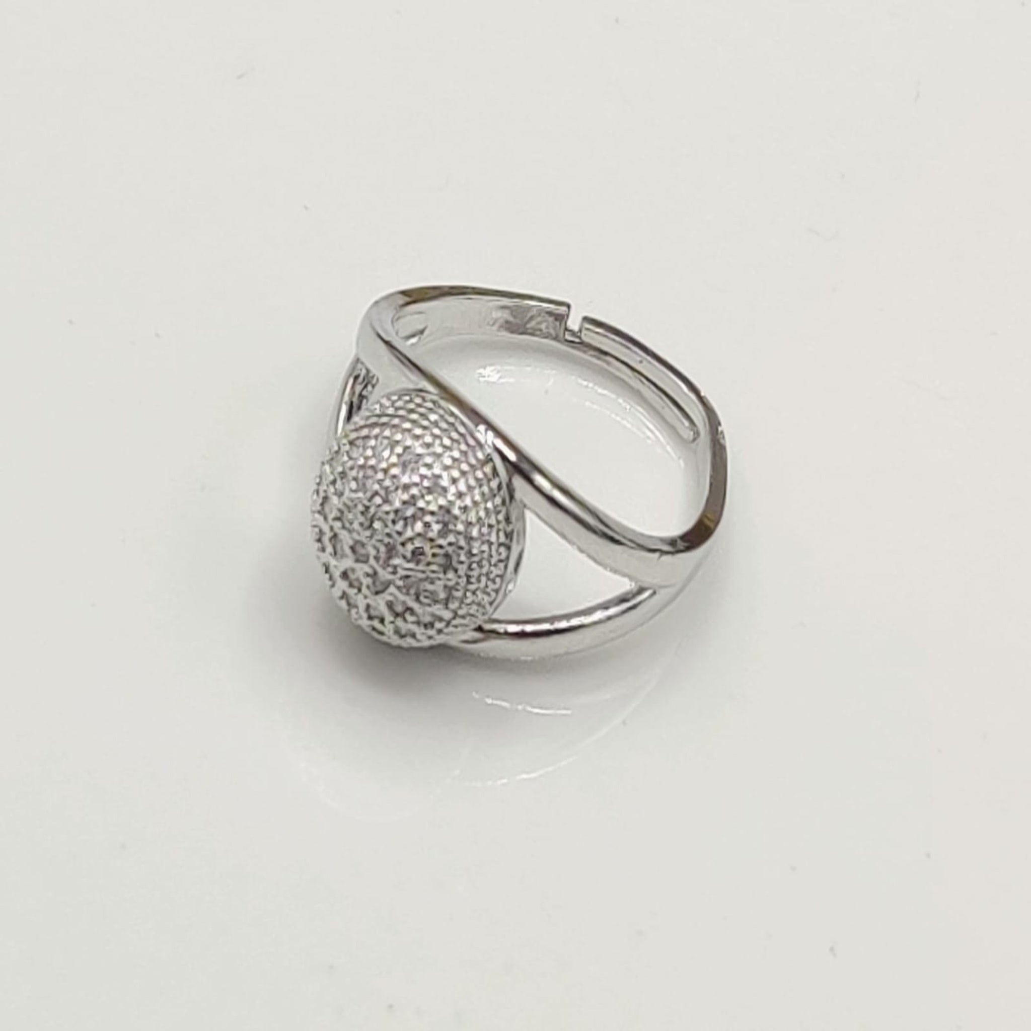 Silver Adjustable Ring (FSR78)