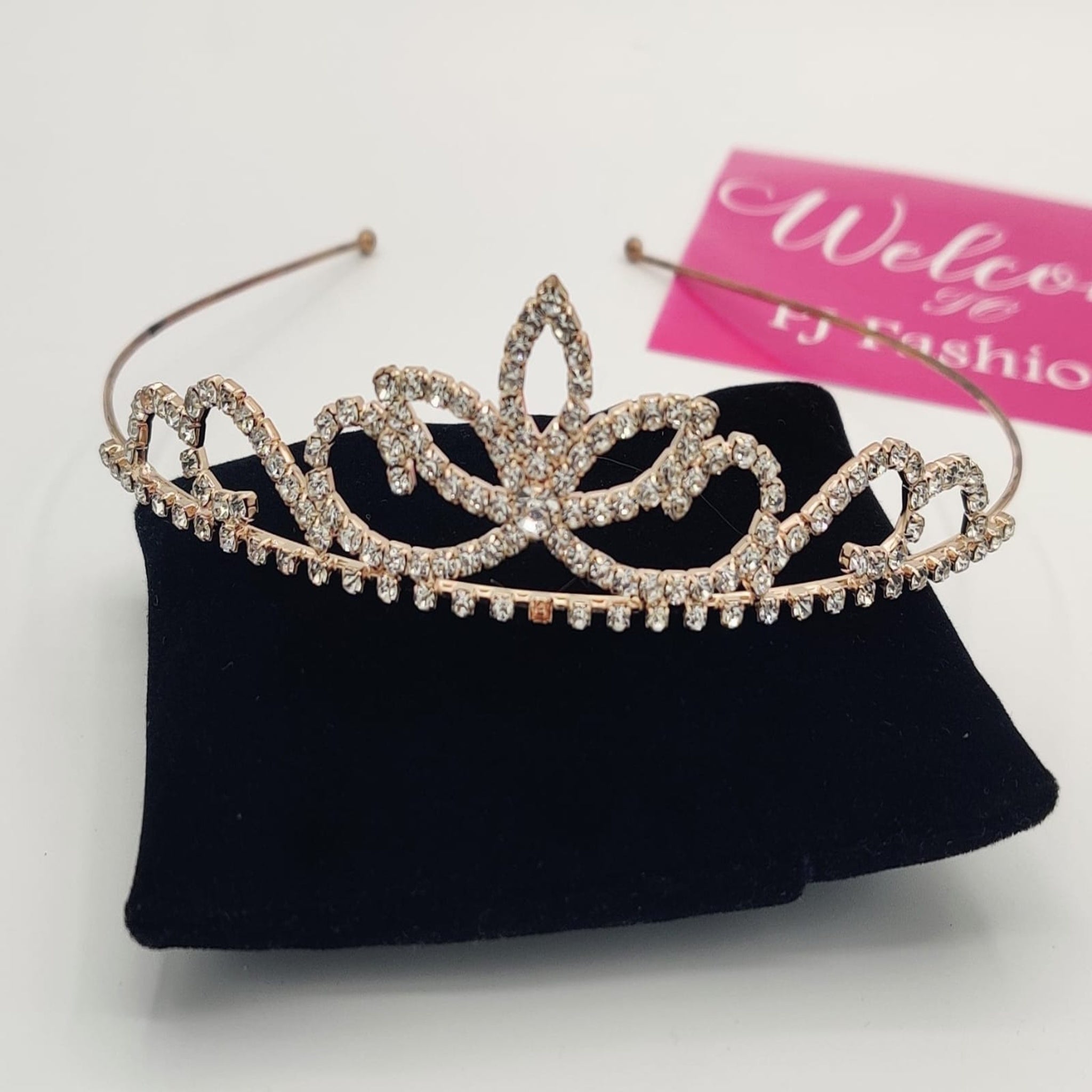 Stone Studed Crown Hair Band (FSH24)