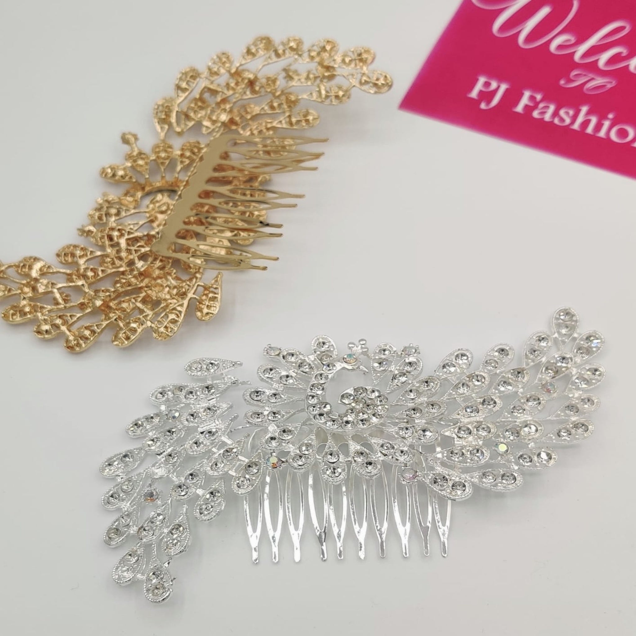 Silver & Golden Comb Pin (FSH20)