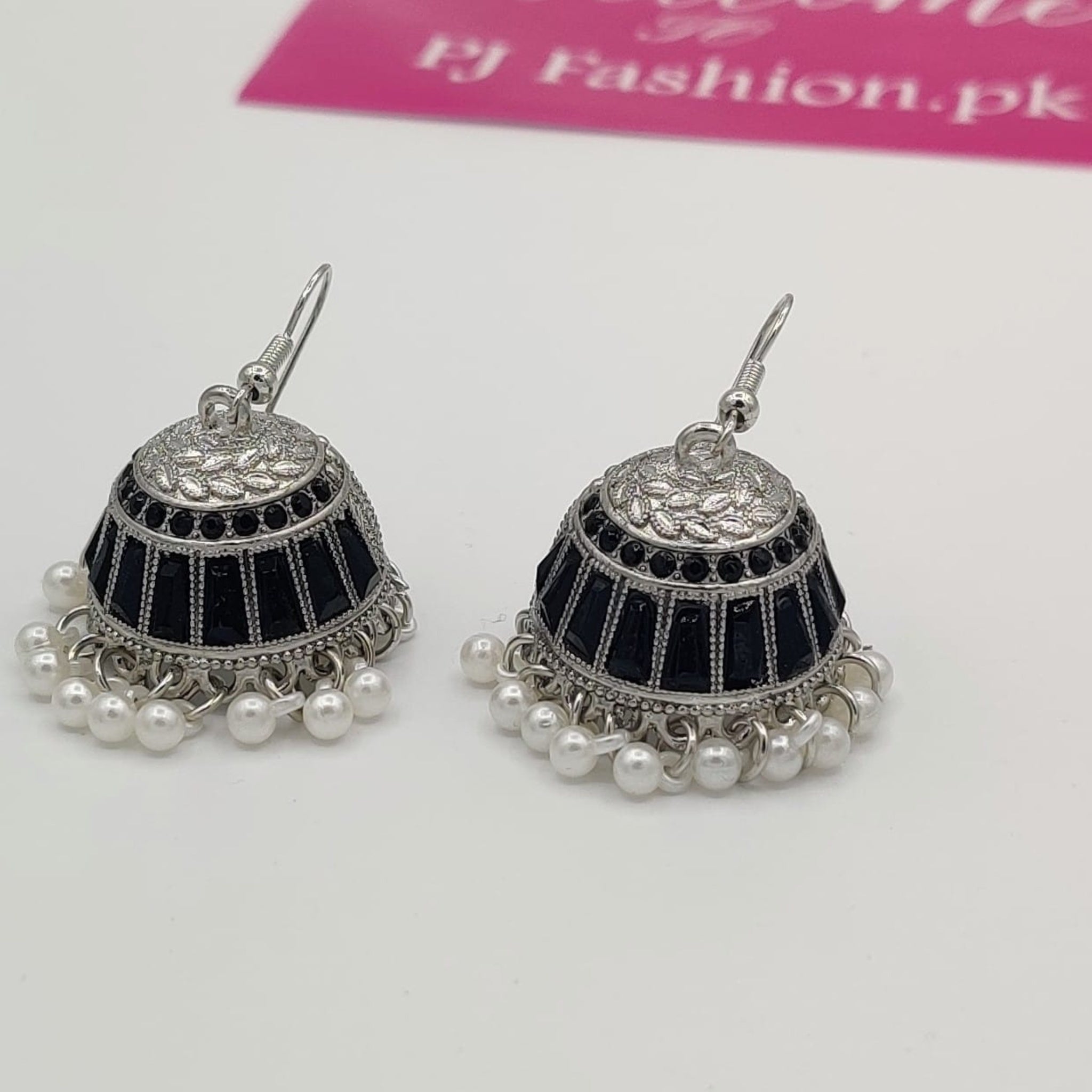 Dandi Matte Silver Jhumki (FSE76)