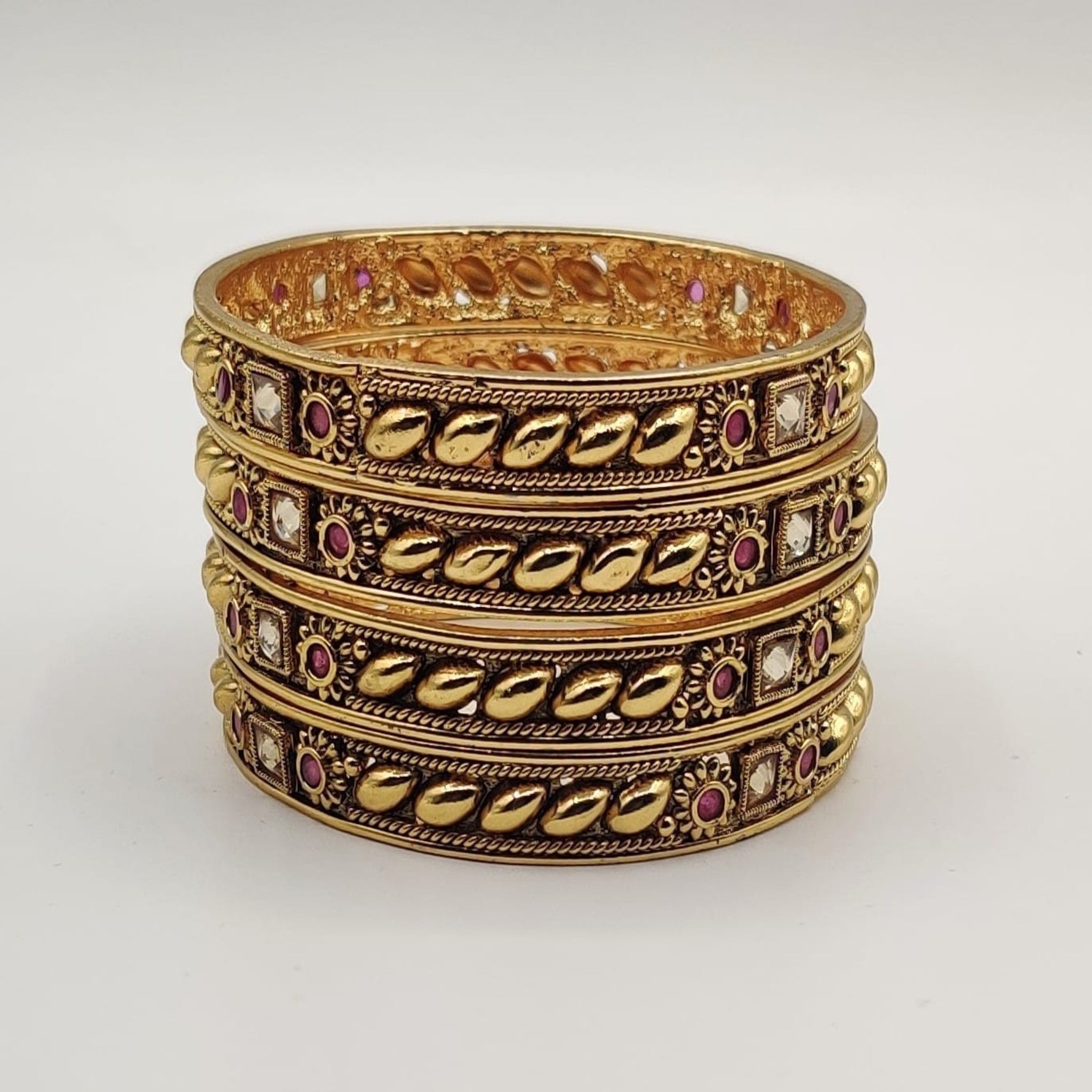Elegant Rajwari 4 Pc Bangles (FSRB32)