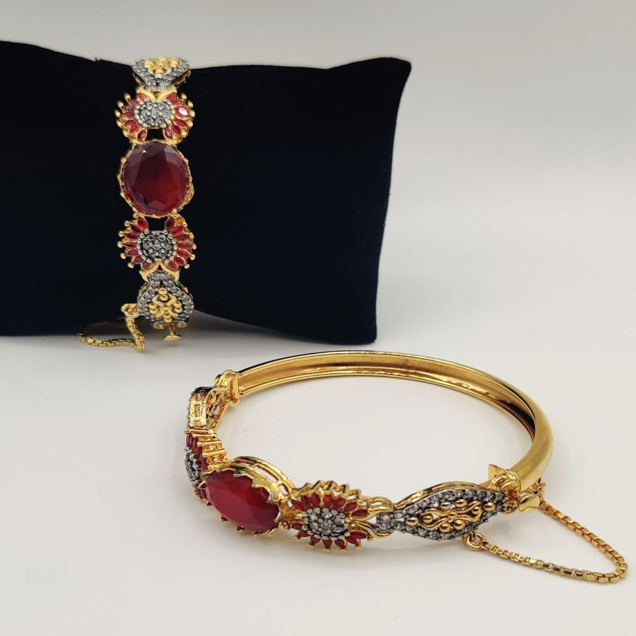 Kundan Bracelet Openable