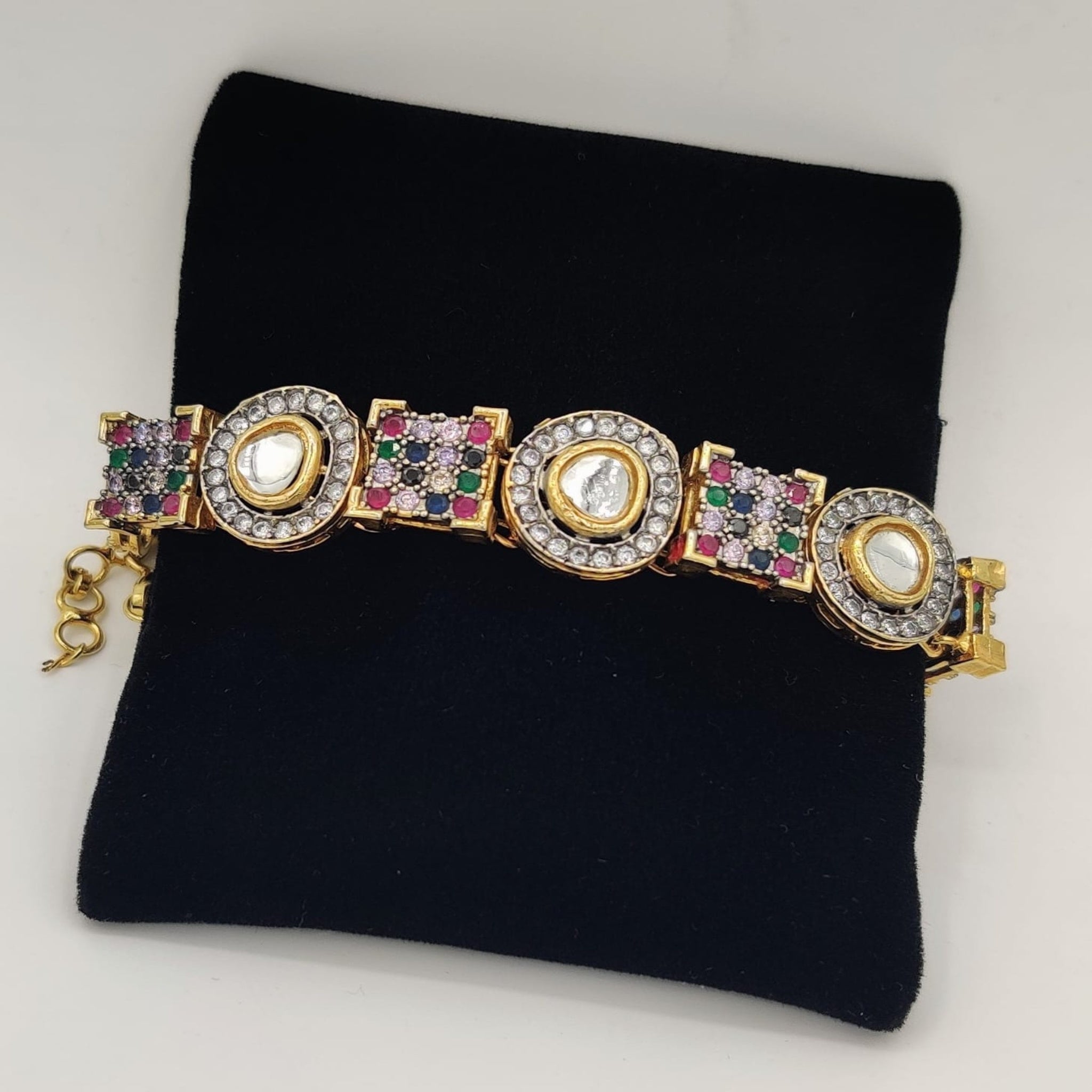 Zircon Kundan Bracelet
