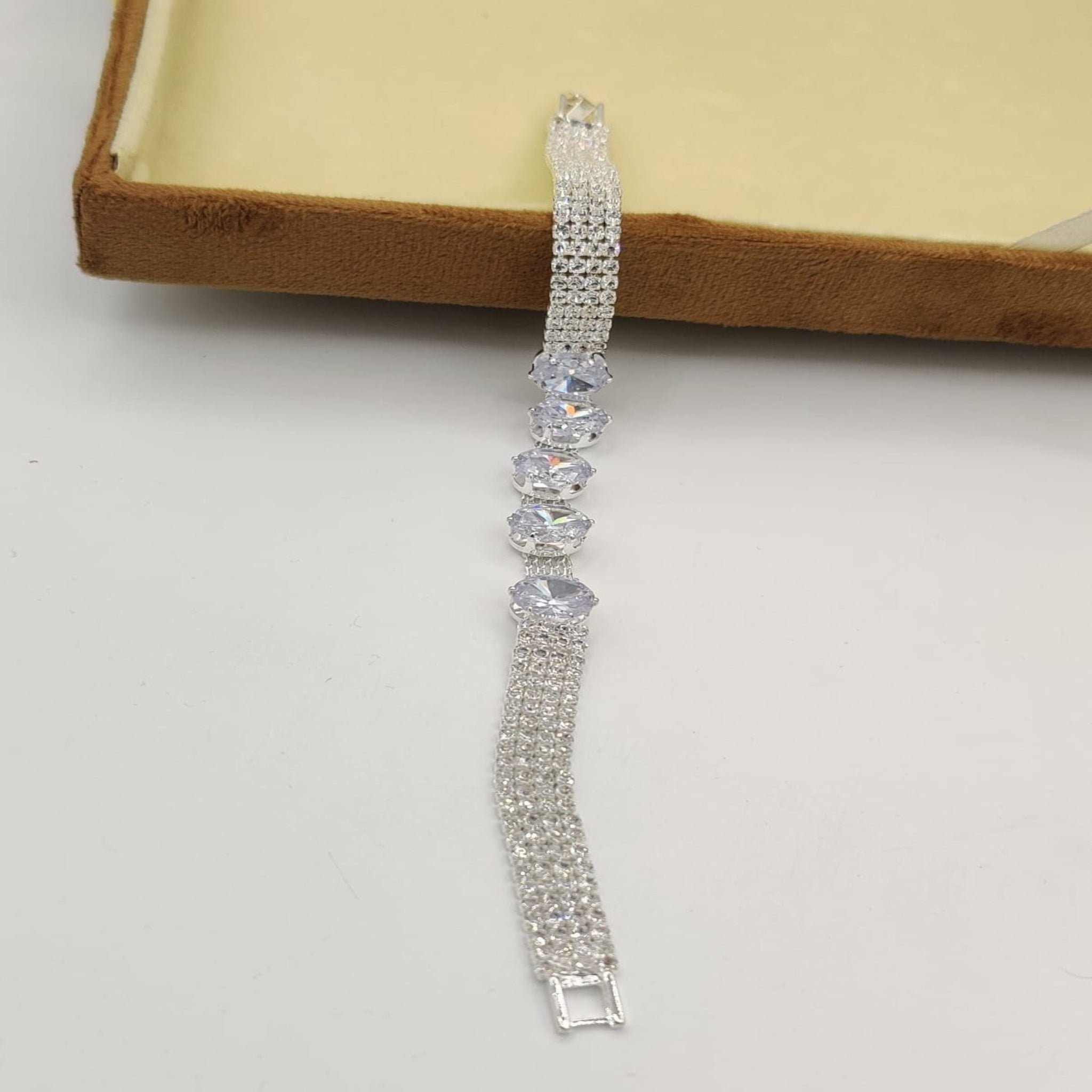 Crsytal Silver Bracelet