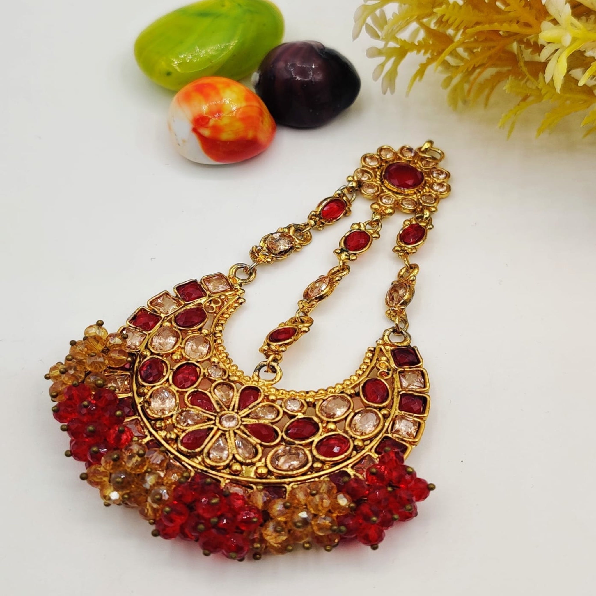 Gum Paroyi Golden Red Jhoomar