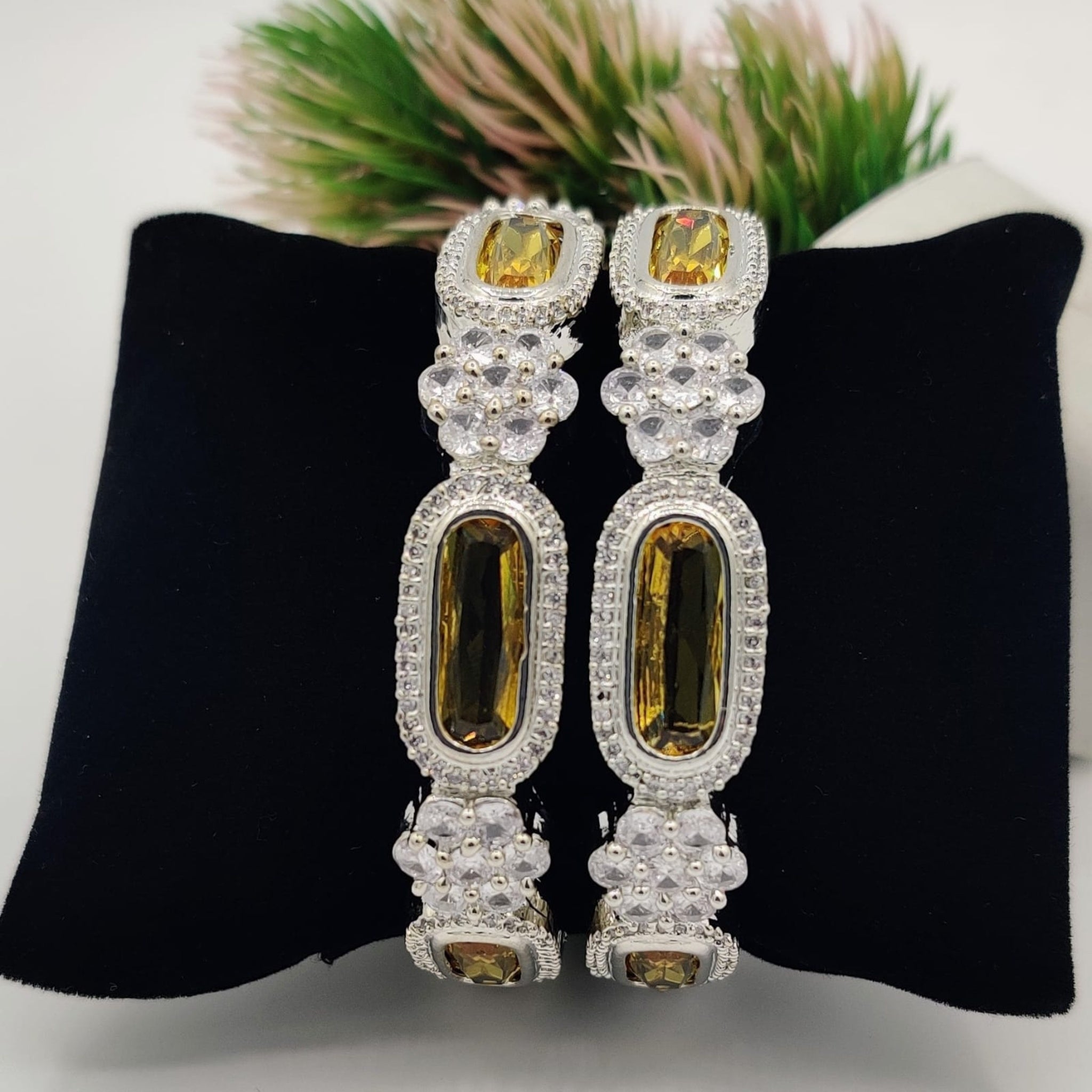 Zircon Lemon Karrat Bangles (FSAB29)