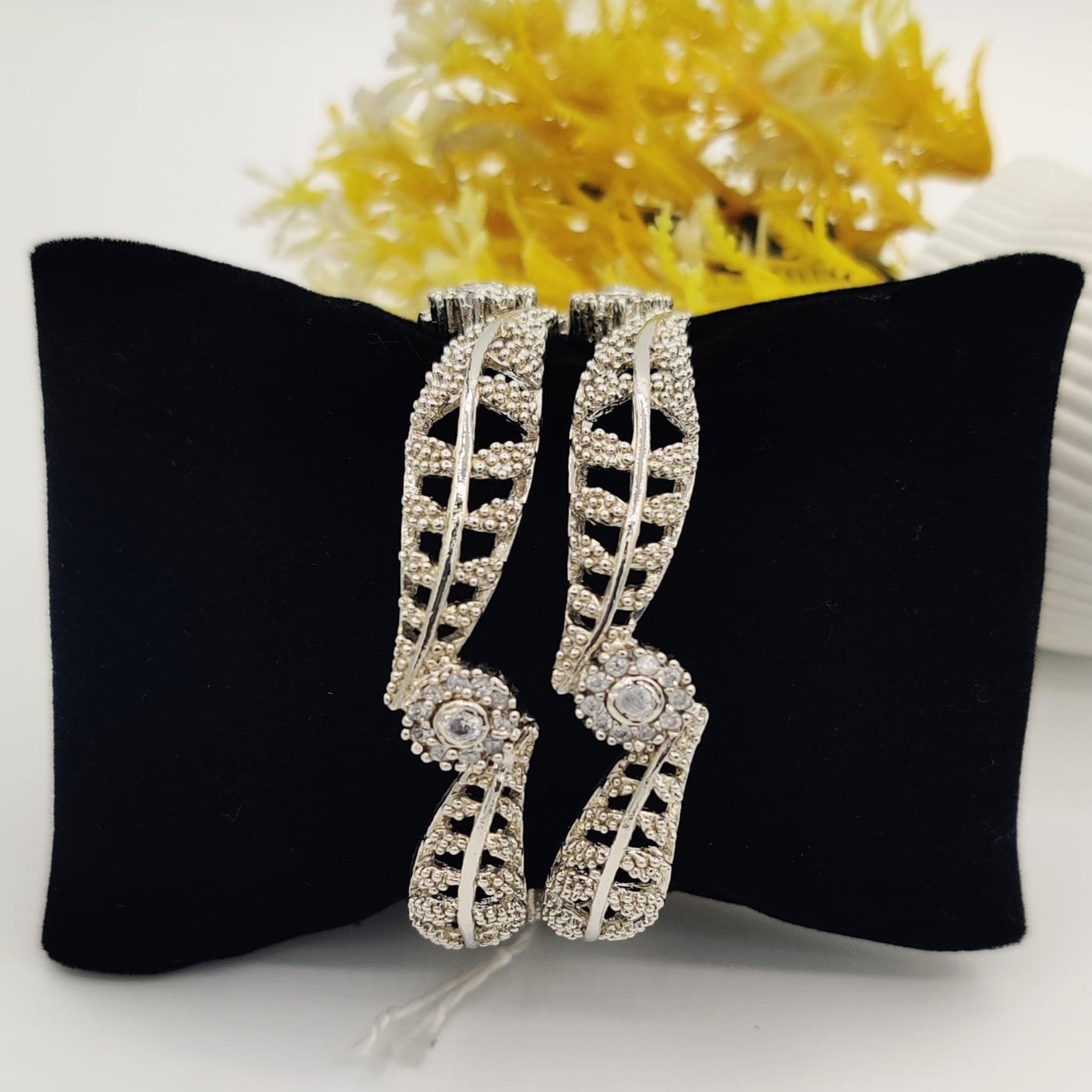 Silver 2 Pc Karrat Bangle (FSAB23)