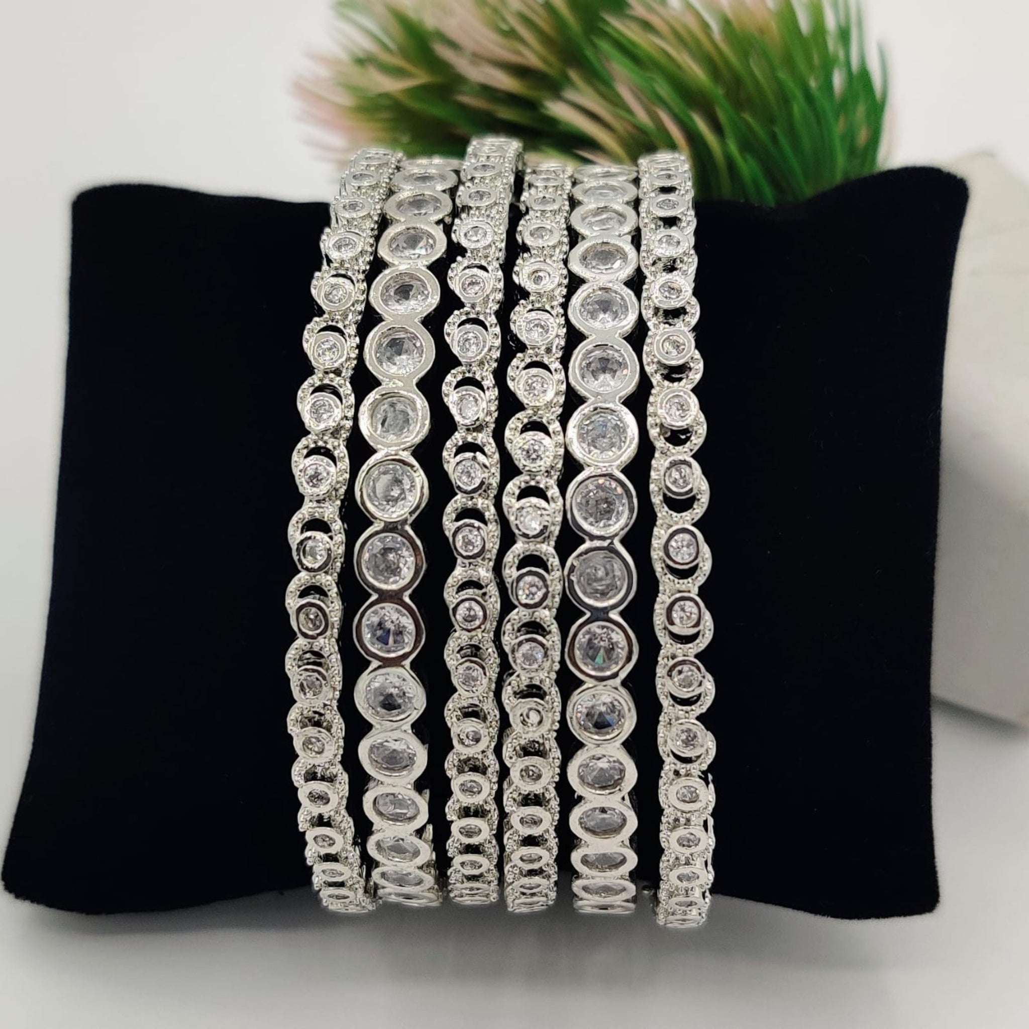 6 Pc Silver Karrat Bangles (FSAB21)